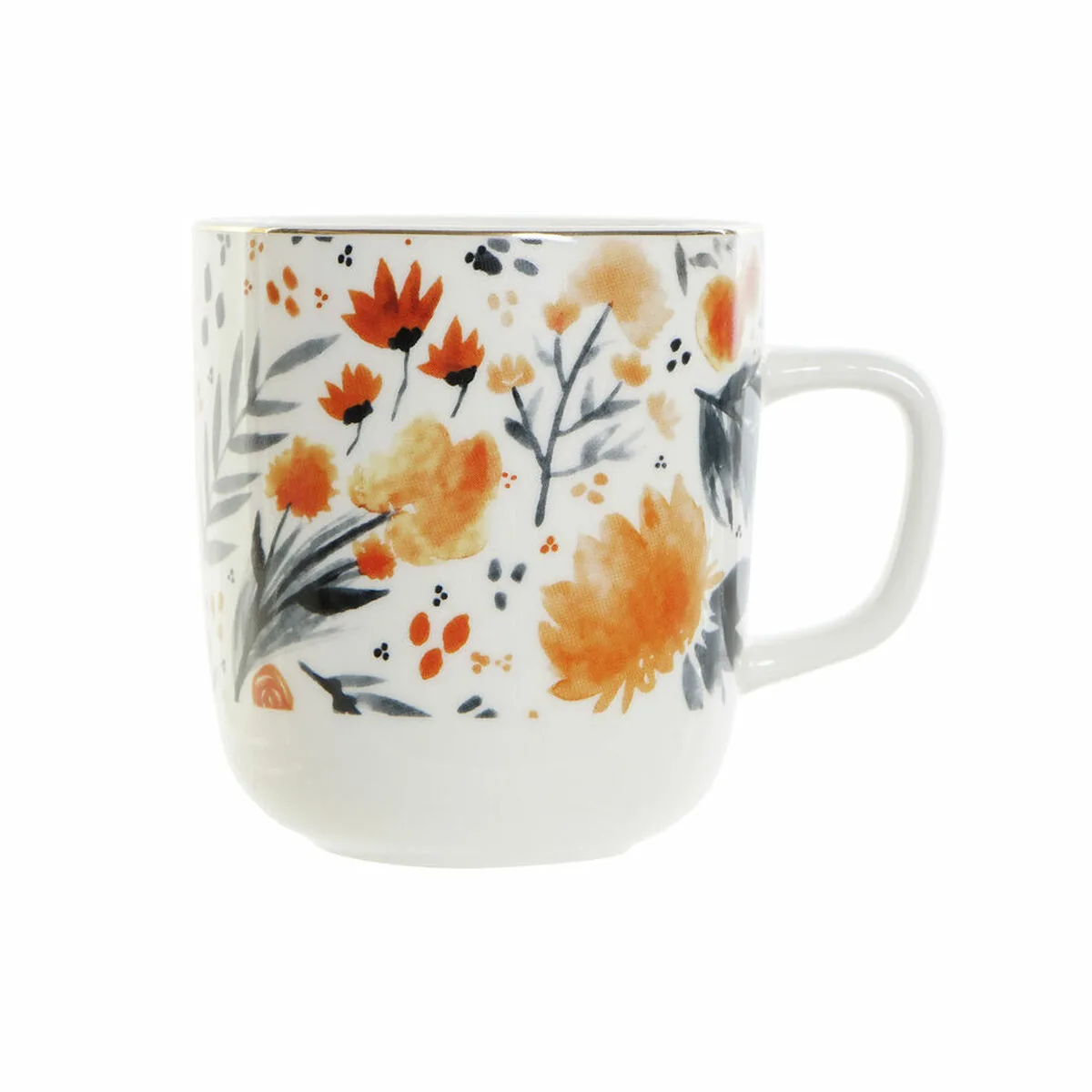Tasse dkd home decor porcelaine bleu orange 380 ml 12 x 8 5 x 9 5 cm s302603075. Diaytar : Le discount intelligent pour consommateurs avisés