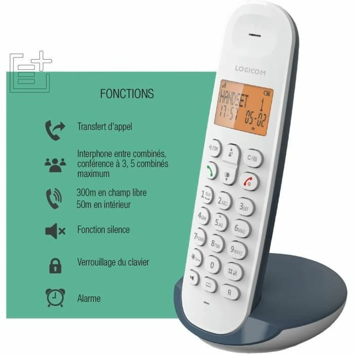 Telephone fixe logicom dect iloa 150 solo ardoise s719631850. Shopping en ligne au Sénégal ? Pensez Diaytar !