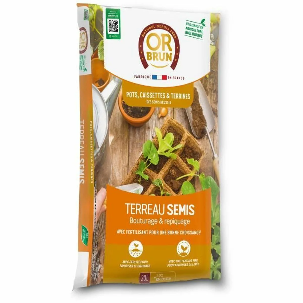 Terreau d empotage or brun obrtsem20n 20 l s7100330924. Diaytar Sénégal : Innovation digitale et prix attractifs