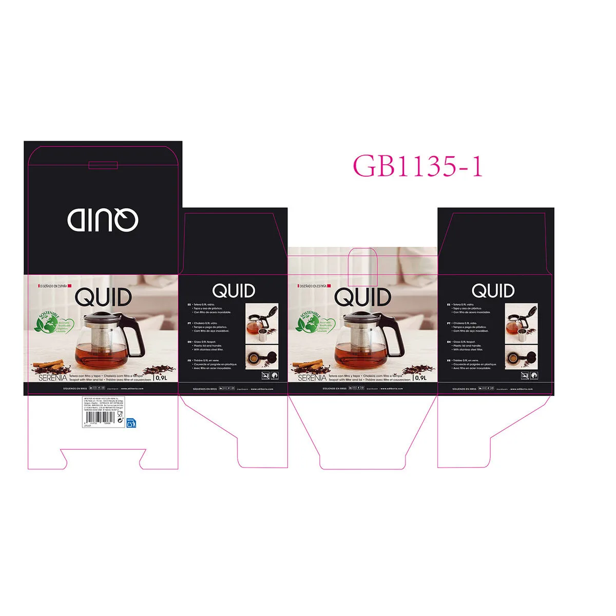 Theiere quid serenia transparent verre acier inoxydable 900 ml s271122835. L'univers du discount accessible 24/7 sur Diaytar Sénégal