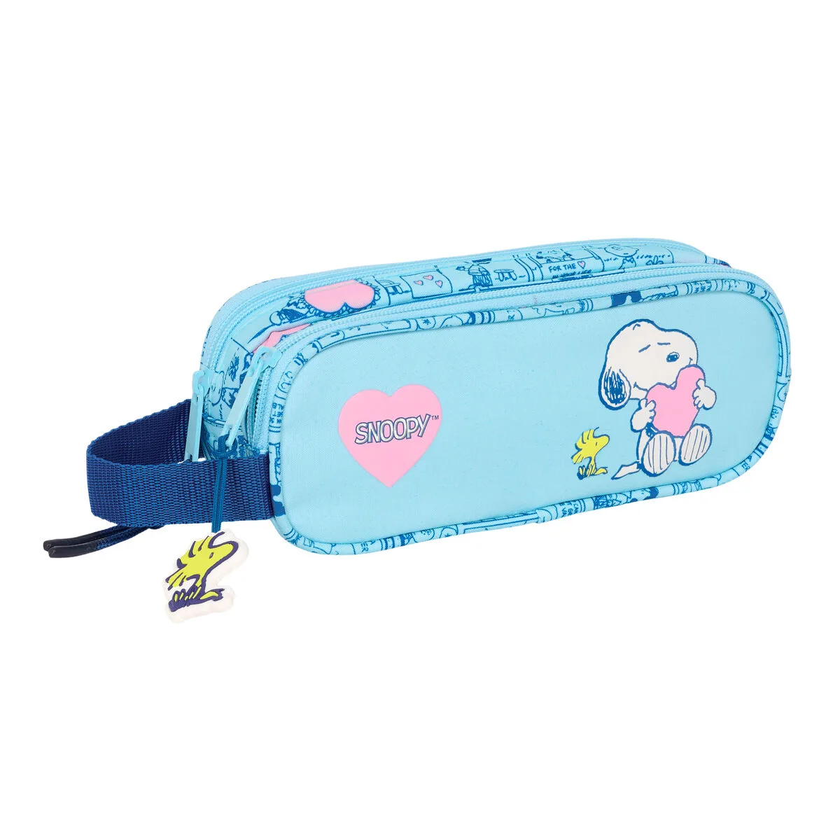 Trousse fourre tout double snoopy love bleu clair 21 x 8 x 6 cm s431188913. Diaytar : Des offres irrésistibles chaque jour