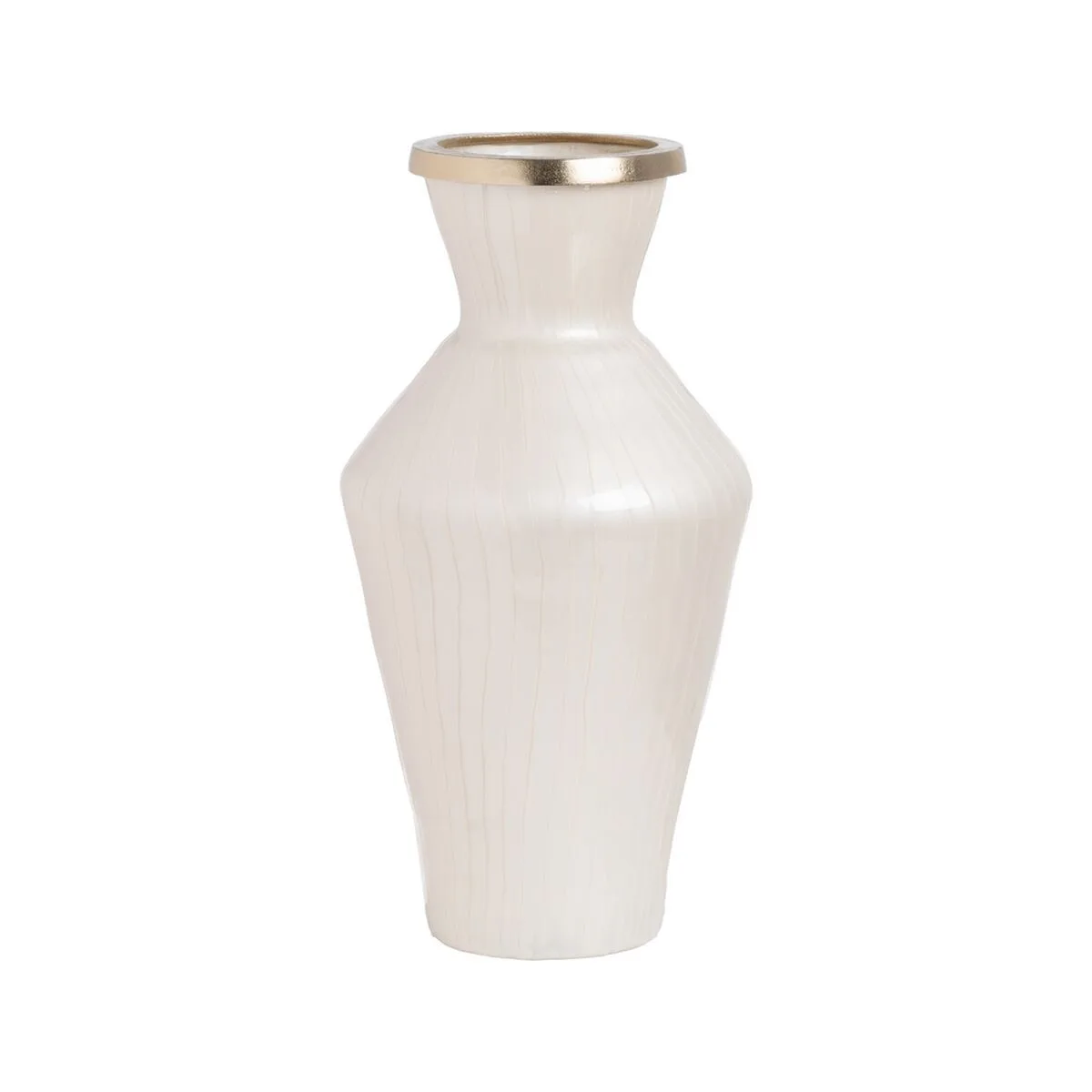 Vase blanc dore aluminium verre 25 x 25 x 48 cm s880847815. Diaytar Sénégal : Des promotions qui ont du sens