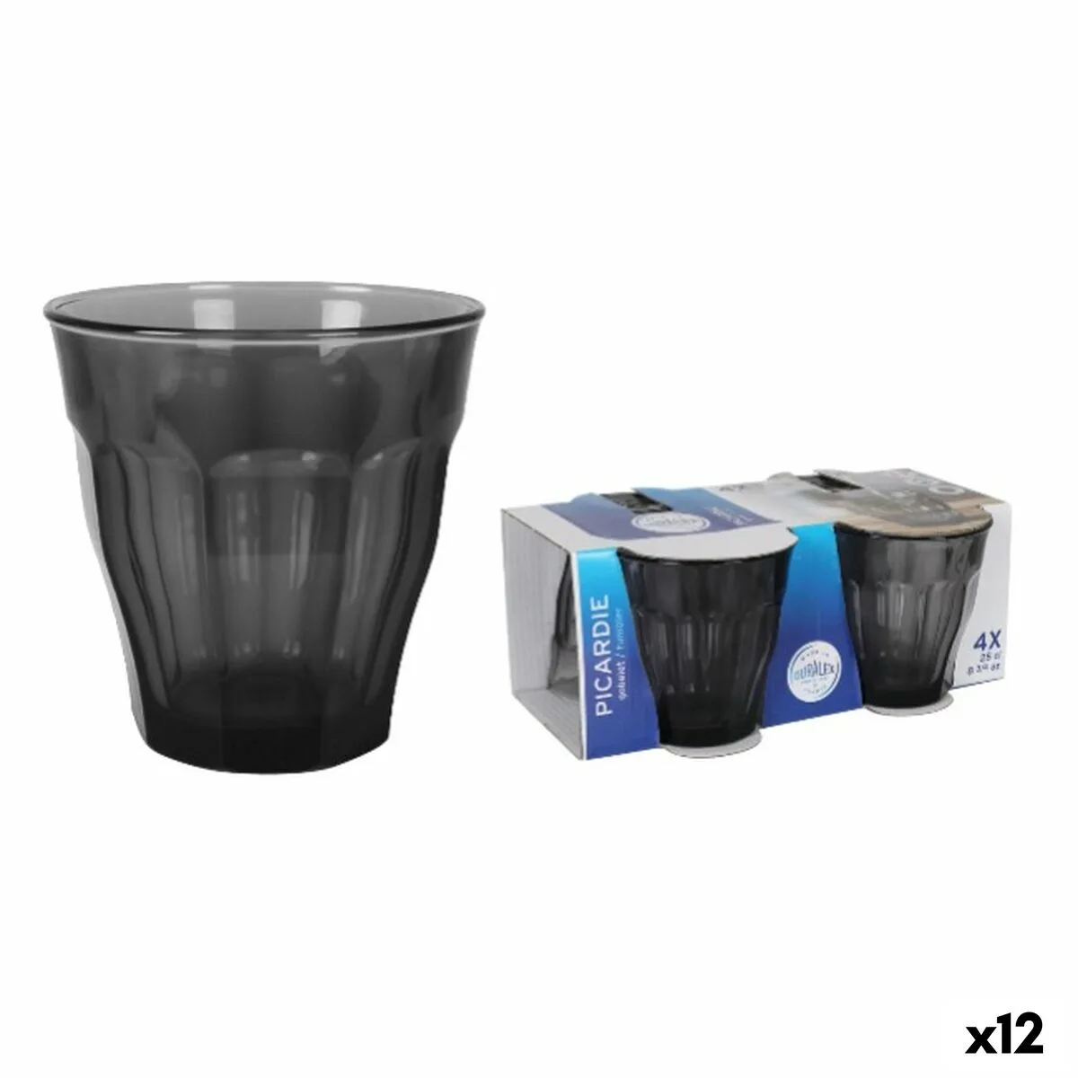 Verre d eau duralex picardie noir gris 250 ml 4 pieces 12 unites s223742277. Diaytar Sénégal : Diversité produits, unité de prix bas