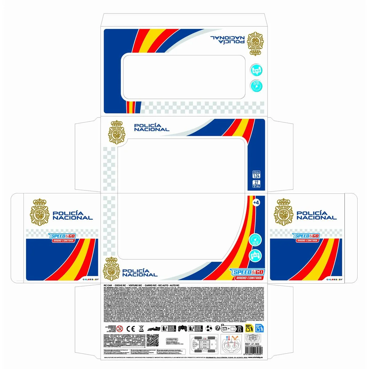 Voiture telecommandee colorbaby 15 cm police s245524763. Votre supermarché en ligne au Sénégal, c'est Diaytar