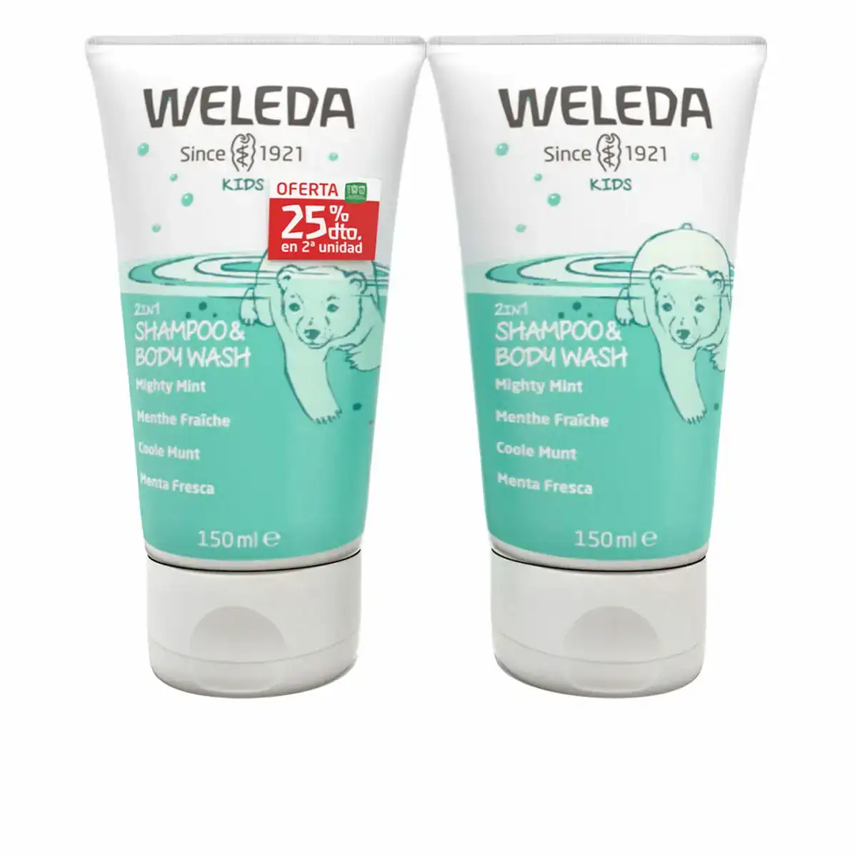 2 in 1 gel et shampooing weleda menthe lavande 150 ml x 2_1873. DIAYTAR SENEGAL - Où Chaque Achat Raconte une Histoire. Explorez notre boutique en ligne et créez votre propre narration à travers notre diversité de produits, chacun portant une signification unique.