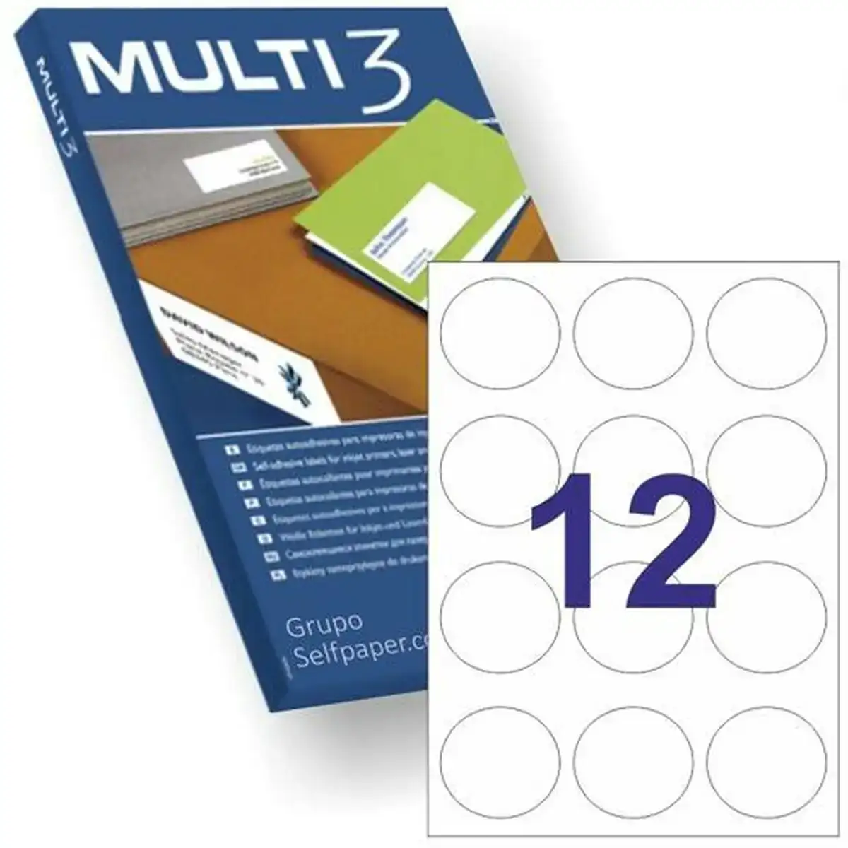 Adhesifs etiquettes multi 3 circulaire blanc a4 100 volets o 60 mm_6182. DIAYTAR SENEGAL - Là où Chaque Achat a du Sens. Explorez notre gamme et choisissez des produits qui racontent une histoire, du traditionnel au contemporain.