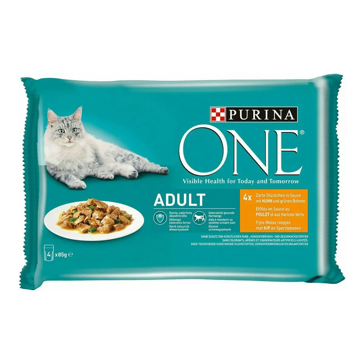 Aliments pour chat purina one adult 4 x 85 g _4515. DIAYTAR SENEGAL - L'Art de Choisir, l'Art de Se Distinquer. Naviguez à travers notre catalogue et choisissez des produits qui ajoutent une note d'élégance à votre style unique.