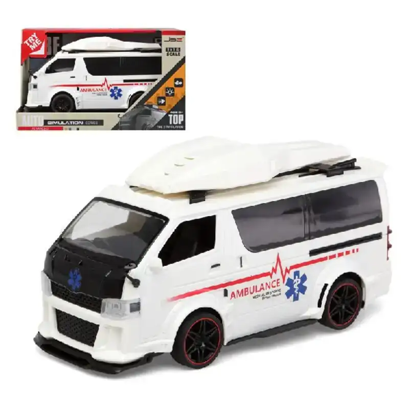 Ambulance avec lumiere et son auto simulation 29 x 18 cm 29 x 18 cm _6372. DIAYTAR SENEGAL - Où Chaque Produit est une Histoire à Raconter. Découvrez notre sélection de produits qui vous permettent de créer votre propre récit à travers vos achats.