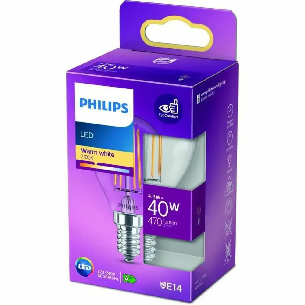 Ampoule led spherique philips classic 40 w e14 f 4 3 w 2700k _9791. Bienvenue chez DIAYTAR SENEGAL - Votre Porte d'Accès à la Diversité. Découvrez notre boutique en ligne et choisissez parmi une pléthore d'articles qui célèbrent la richesse culturelle du Sénégal et au-delà.