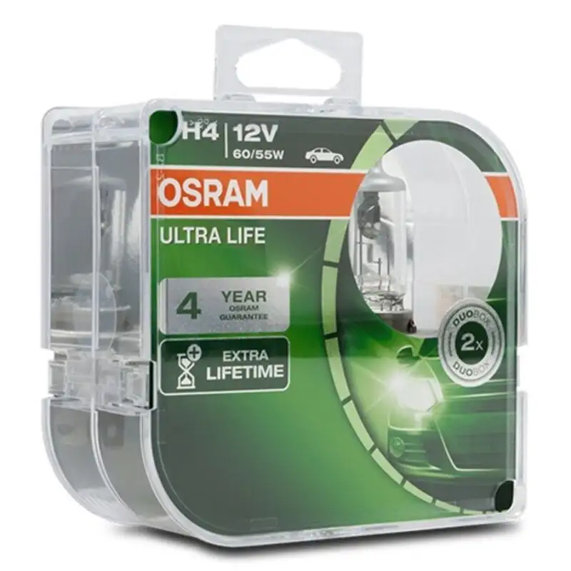 Ampoule pour voiture osram ultra life h4 12v 60 55w_8523. DIAYTAR SENEGAL - L'Art de Vivre le Shopping Authentique. Découvrez notre boutique en ligne et trouvez des produits qui célèbrent la culture et l'héritage du Sénégal.