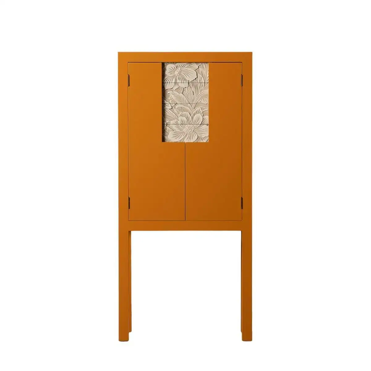 Armoire oriental chic 60 x 30 x 130 cm orange bois mdf dmf_8227. DIAYTAR SENEGAL - Votre Boutique en Ligne, Votre Choix Illimité. Parcourez nos rayons et découvrez des produits qui vous inspirent, de la mode à la maison et bien plus.