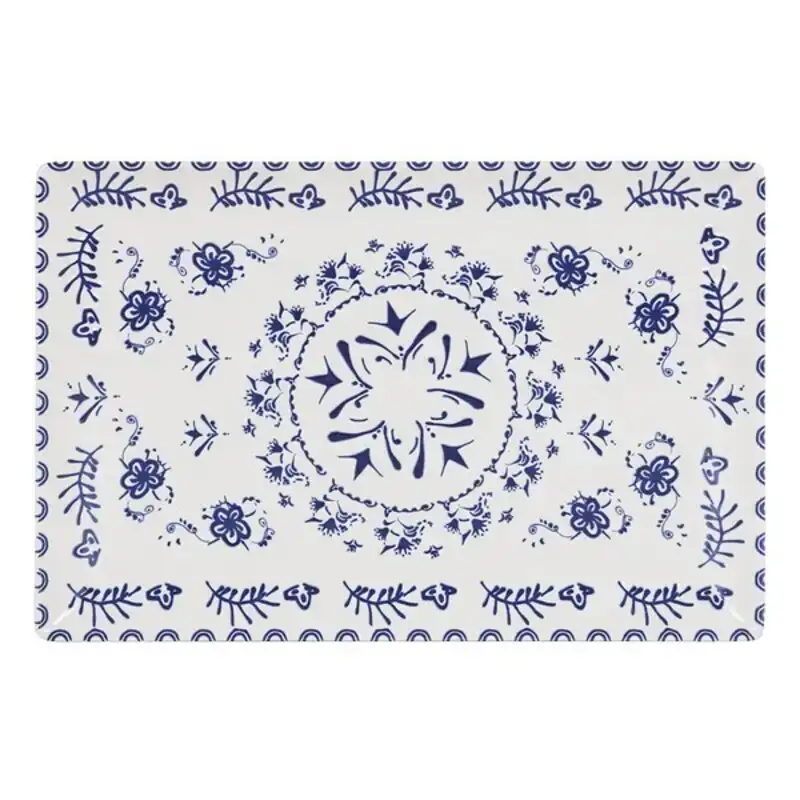 Assiette creuse la mediterranea blur rectangulaire 30 x 20 x 2 5 cm 30 x 20 cm _3975. DIAYTAR SENEGAL - Votre Passage vers le Raffinement. Plongez dans notre univers de produits exquis et choisissez des articles qui ajoutent une touche de sophistication à votre vie.
