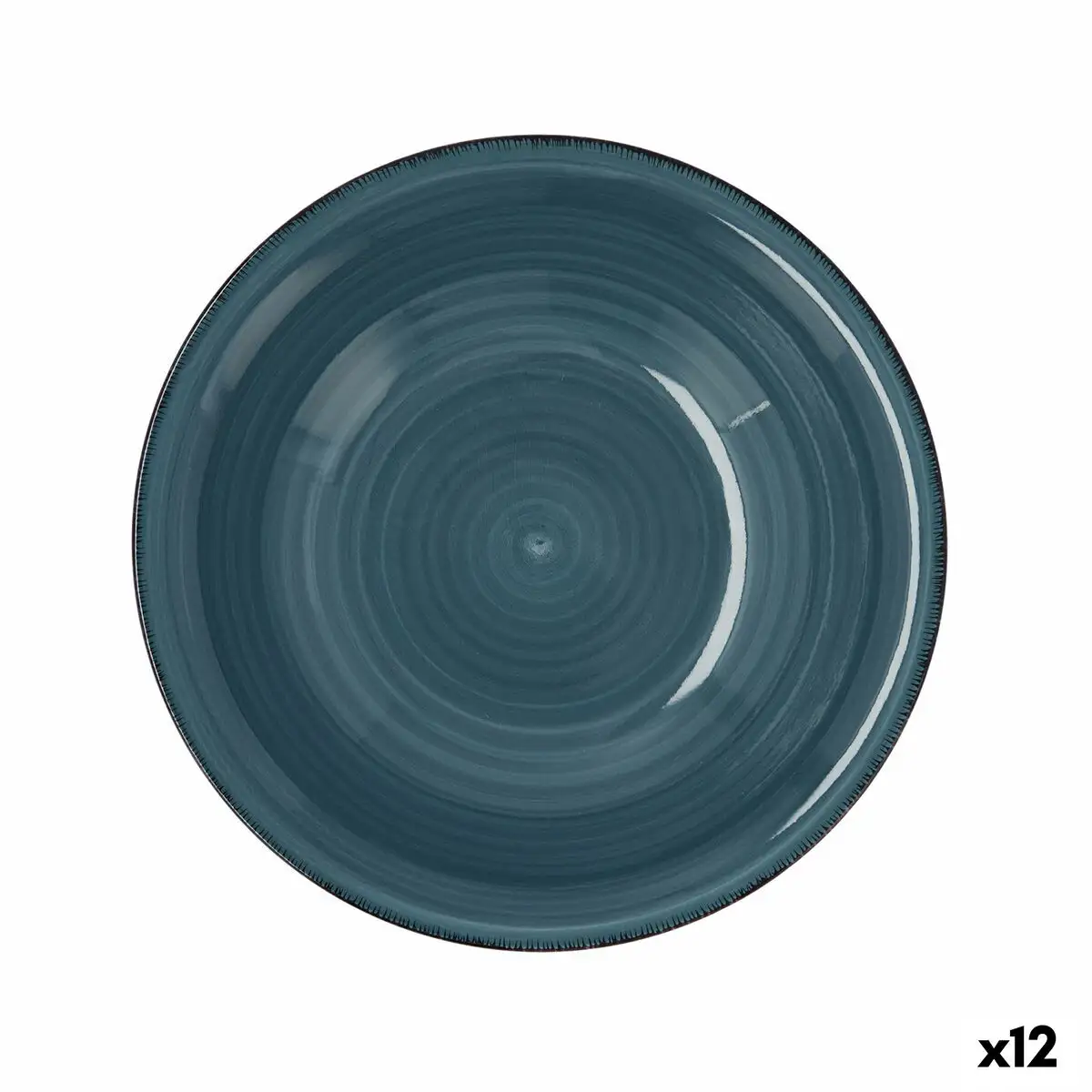 Assiette creuse quid vita ceramique bleu o 21 5 cm 12 unites _4943. DIAYTAR SENEGAL - Votre Source de Découvertes Shopping. Découvrez des trésors dans notre boutique en ligne, allant des articles artisanaux aux innovations modernes.