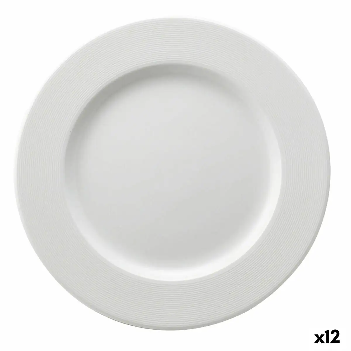 Assiette plate ariane orba ceramique blanc o 27 cm 12 unites _8491. DIAYTAR SENEGAL - Où le Shopping Devient une Aventure Culturelle. Plongez dans notre univers de produits qui célèbrent l'héritage et l'artisanat du Sénégal.