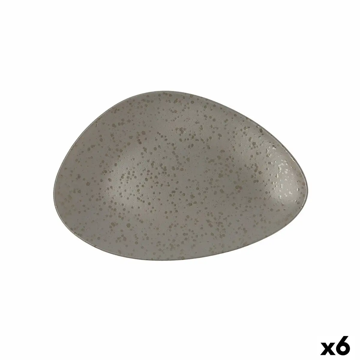 Assiette plate ariane oxide triangulaire ceramique gris o 29 cm 6 unites _1853. DIAYTAR SENEGAL - Votre Pass vers la Découverte. Explorez notre boutique en ligne et plongez dans un voyage à travers des produits authentiques et contemporains, tous réunis sous un même toit.