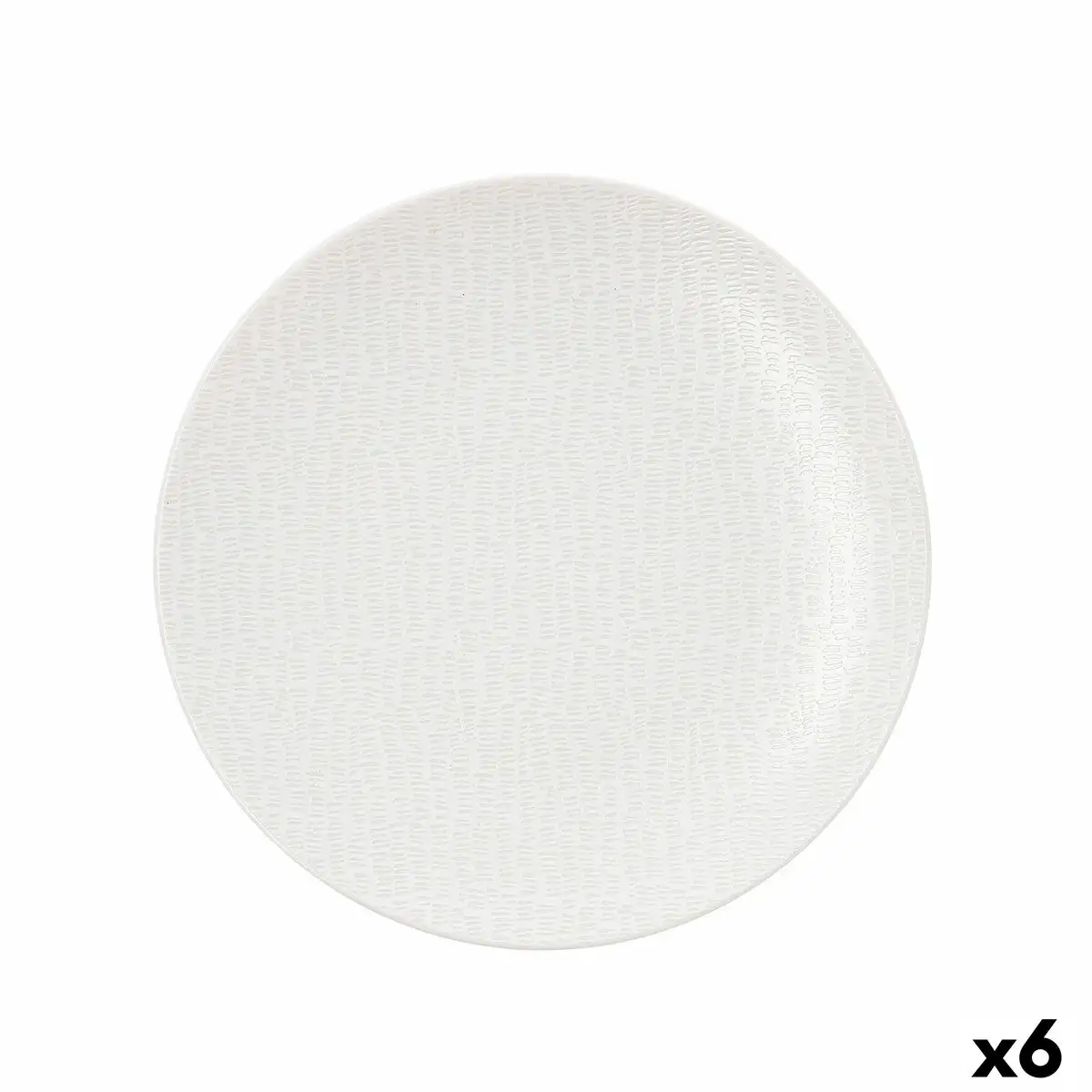 Assiette plate ariane ripple ceramique blanc 22 cm 6 unites _2969. DIAYTAR SENEGAL - Où Choisir est une Découverte. Parcourez notre catalogue et trouvez des articles qui éveillent votre curiosité et enrichissent votre expérience shopping.