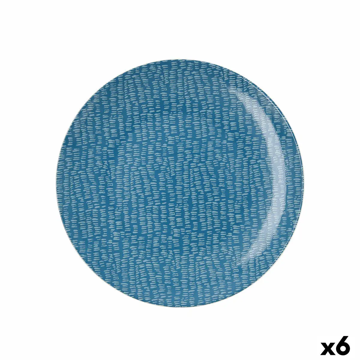 Assiette plate ariane ripple ceramique bleu 25 cm 6 unites _6948. DIAYTAR SENEGAL - Là où le Shopping Devient une Expérience. Naviguez à travers notre catalogue diversifié et découvrez des produits qui ajoutent de la couleur et de la passion à votre vie.
