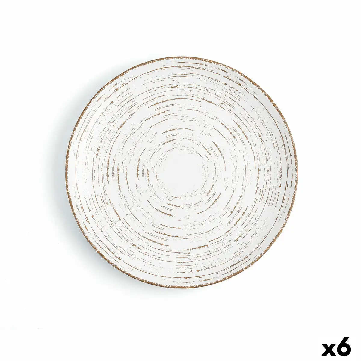 Assiette plate ariane tornado ceramique bicolore o 27 cm 6 unites _8365. DIAYTAR SENEGAL - Votre Passage vers le Chic et l'Élégance. Naviguez à travers notre boutique en ligne pour trouver des produits qui ajoutent une touche sophistiquée à votre style.