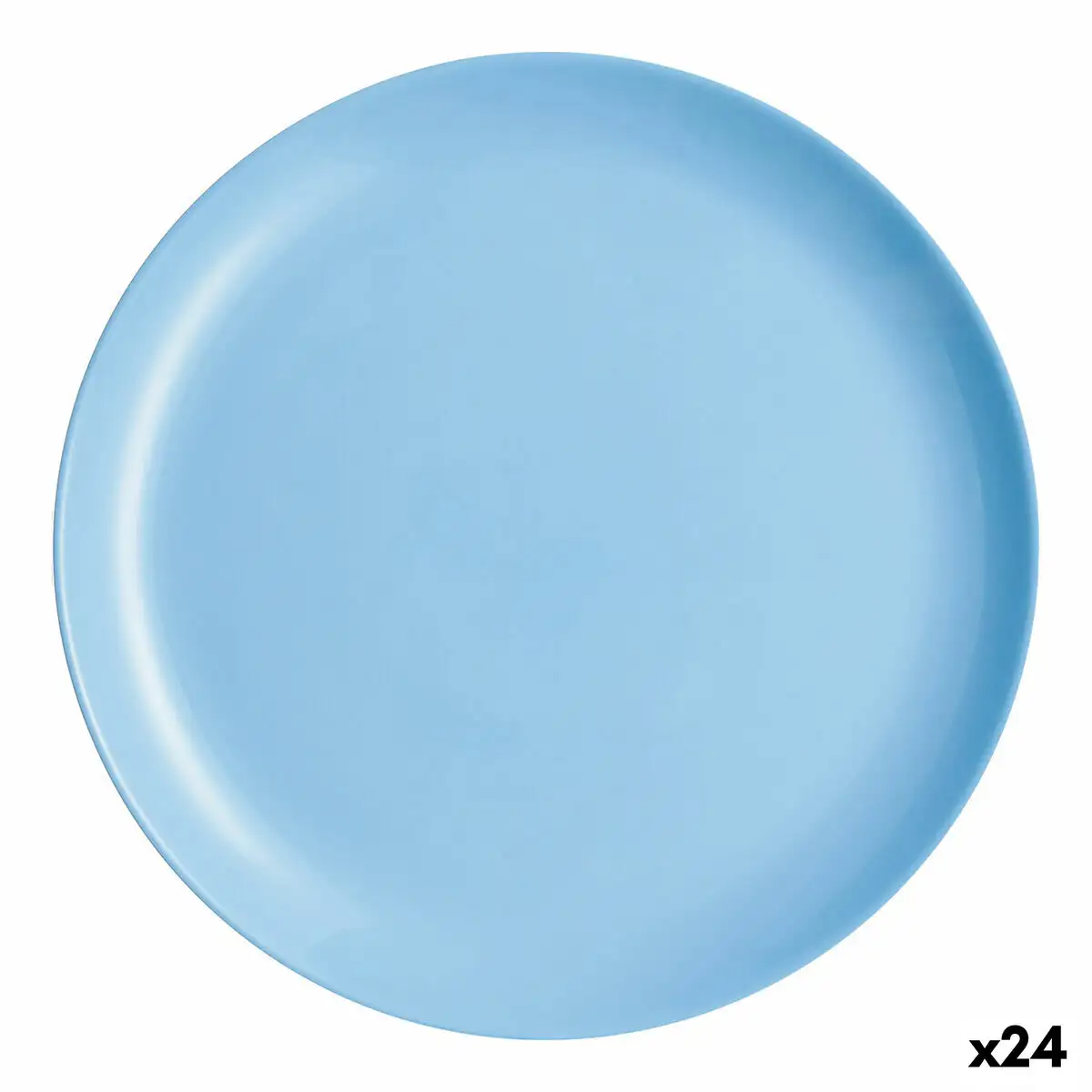 Assiette plate luminarc diwali bleu verre 25 cm 24 unites _5172. DIAYTAR SENEGAL - Votre Passage vers l'Élégance Abordable. Explorez notre collection où chaque produit est choisi pour sa qualité et son accessibilité, incarnant ainsi l'essence du Sénégal.