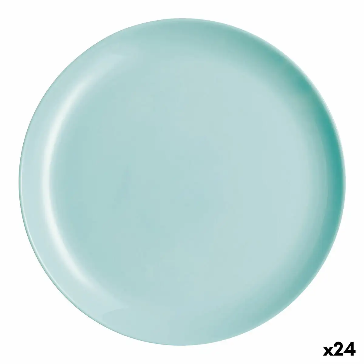 Assiette plate luminarc diwali turquoise verre 25 cm 24 unites _7720. DIAYTAR SENEGAL - Où Choisir Devient une Expérience Personnalisée. Explorez notre boutique en ligne pour découvrir des produits qui s'adaptent à votre style et à votre essence.