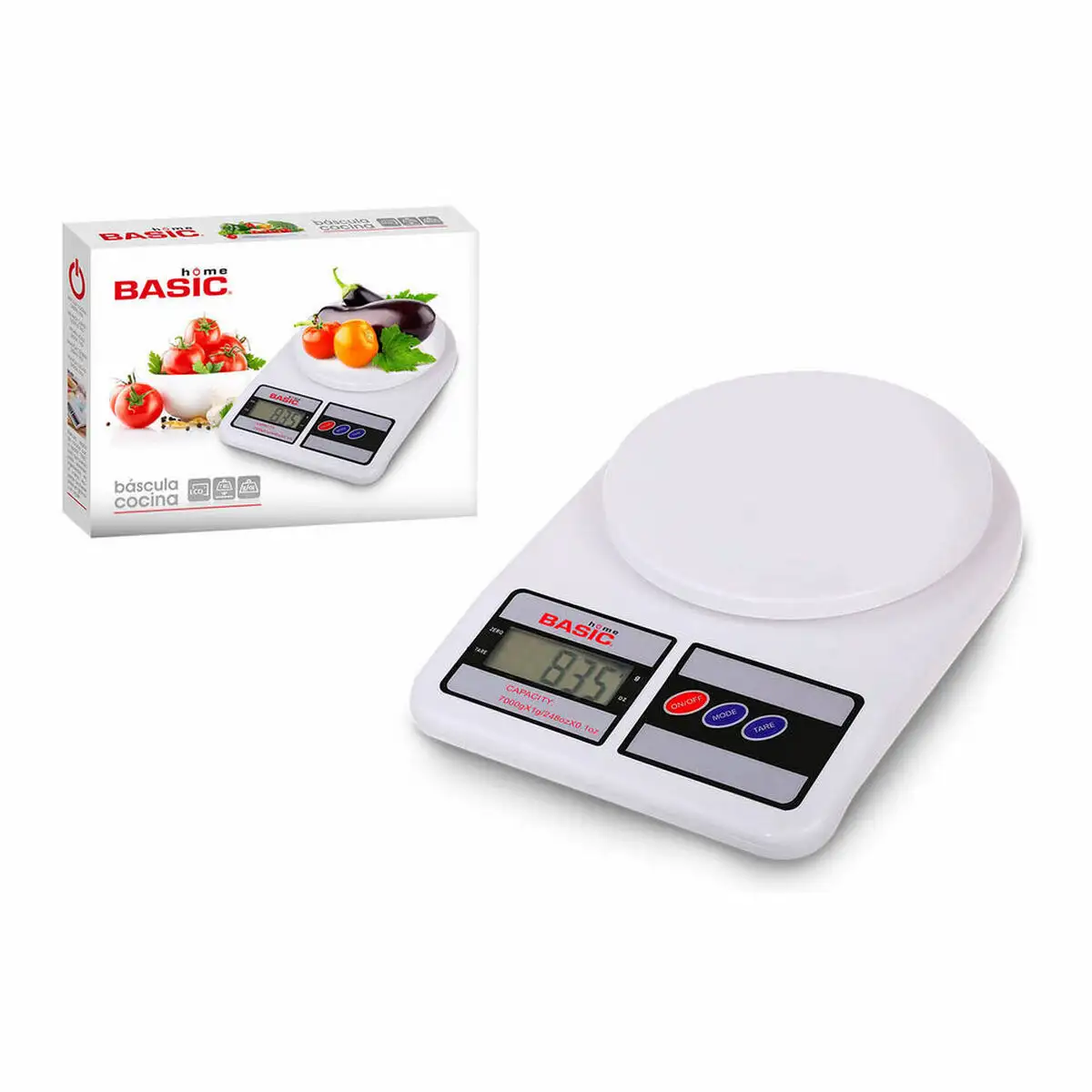 Balance de cuisine basic home numerique lcd 7 kg blanc 23 x 16 x 3 6 cm _5448. Bienvenue chez DIAYTAR SENEGAL - Où Chaque Détail Fait la Différence. Découvrez notre sélection méticuleuse et choisissez des articles qui répondent à vos exigences.