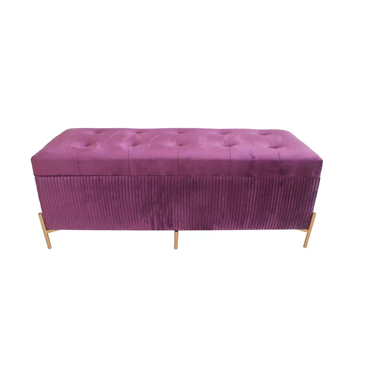 Banc de pied de lit dkd home decor dore pourpre bois mdf 115 x 43 x 46 cm_3177. Entrez dans l'Univers de DIAYTAR SENEGAL - Où Chaque Produit a son Éclat Unique. Explorez notre gamme variée et choisissez des articles qui illuminent votre quotidien.