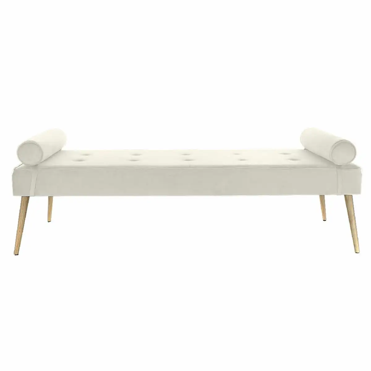 Banquette dkd home decor blanc metal polyester creme 184 x 76 x 62 cm _3001. DIAYTAR SENEGAL - Où la Tradition Renouvelée Rencontre l'Innovation. Explorez notre gamme de produits qui fusionnent l'héritage culturel avec les besoins contemporains.