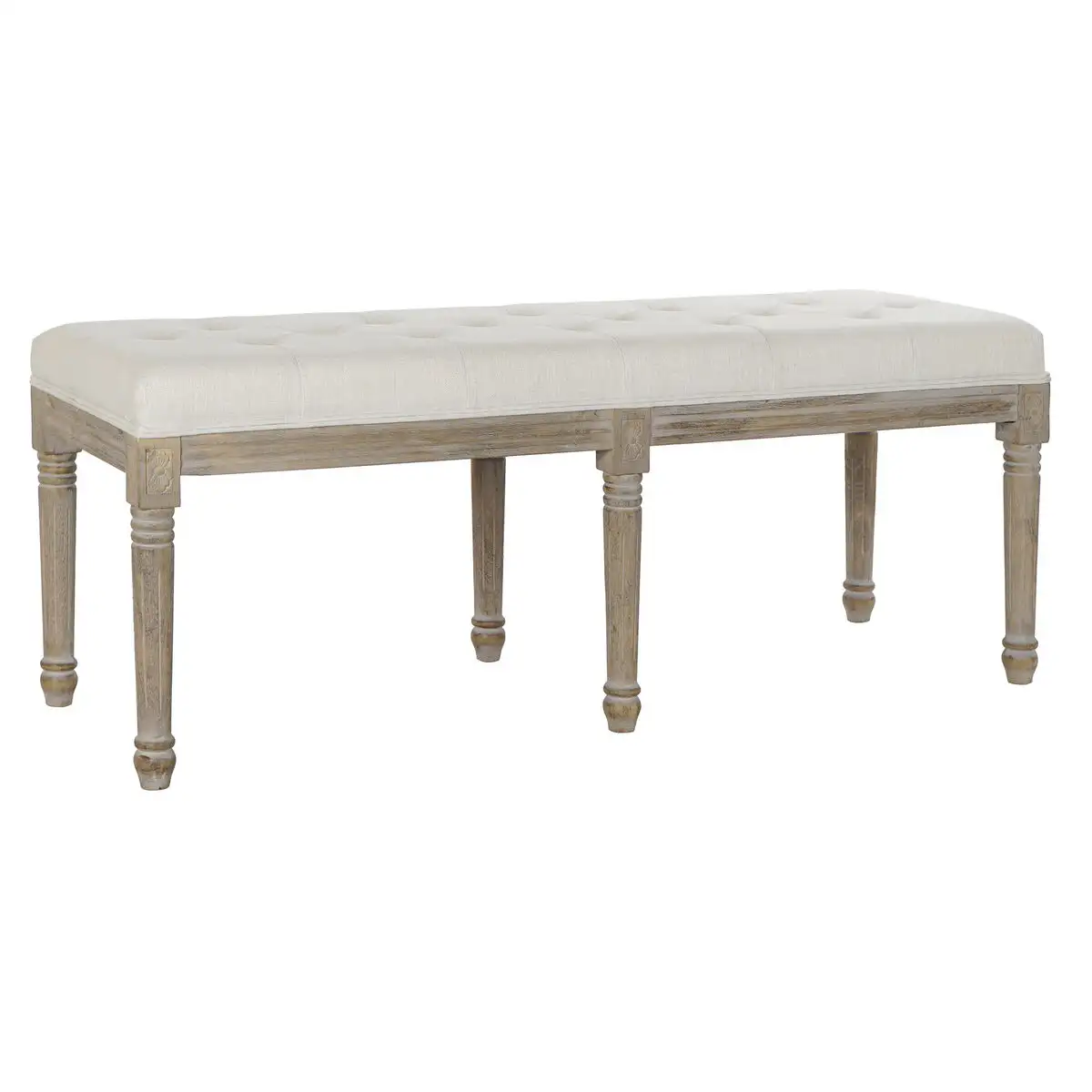 Banquette dkd home decor bois d hevea 122 x 41 x 46 cm_8669. DIAYTAR SENEGAL - Où Choisir est un Plaisir Responsable. Parcourez notre catalogue et choisissez des produits qui incarnent notre engagement envers des pratiques durables et éthiques.