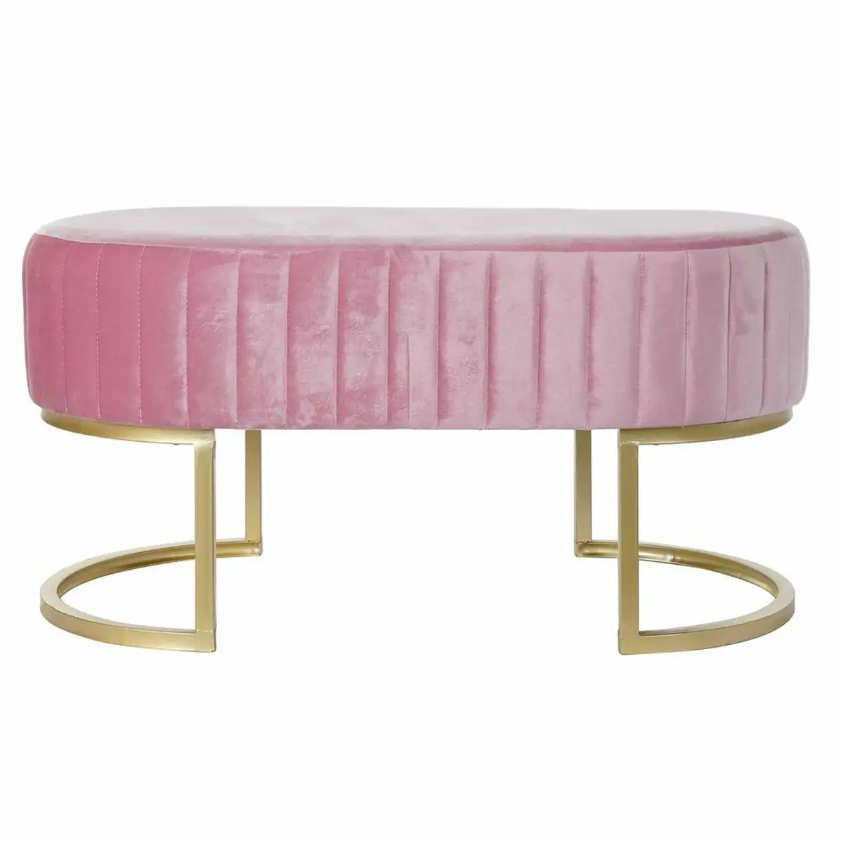 Banquette dkd home decor gty ig rose dore metal velours 90 x 50 x 45 cm _4233. Entrez dans l'Univers de DIAYTAR SENEGAL - Où Chaque Produit a son Éclat Unique. Explorez notre gamme variée et choisissez des articles qui illuminent votre quotidien.