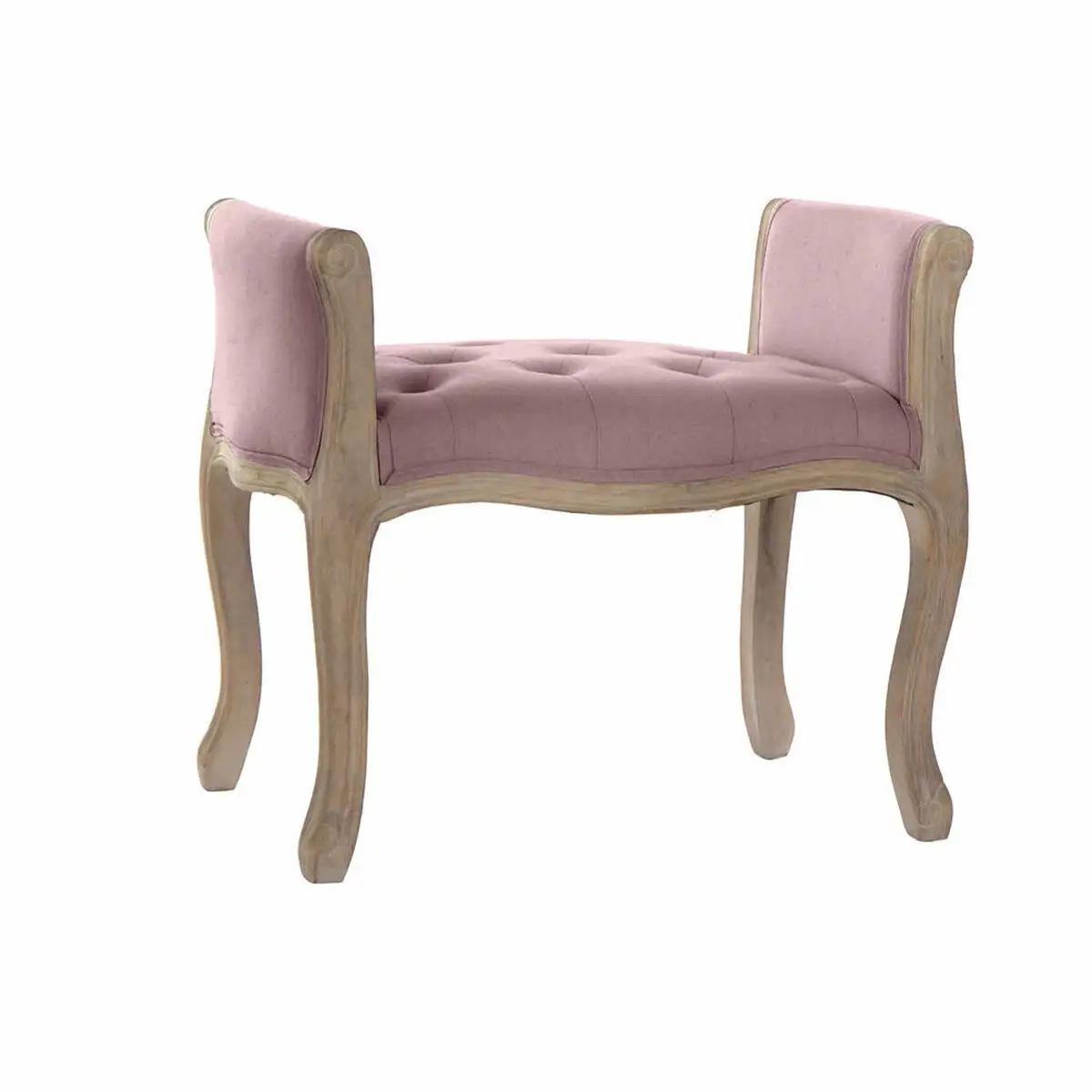 Banquette dkd home decor rose naturel bois d hevea 65 x 46 x 60 5 cm_9946. DIAYTAR SENEGAL - Où Chaque Produit est une Histoire à Raconter. Découvrez notre sélection de produits qui vous permettent de créer votre propre récit à travers vos achats.