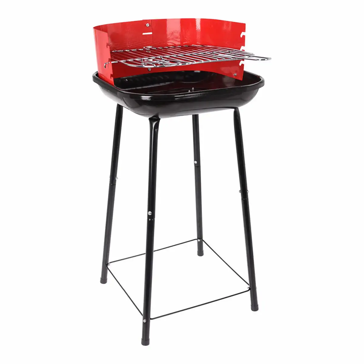 Barbecue a charbon sur pied grill 41 x 41 x 74 cm rouge noir_4417. DIAYTAR SENEGAL - Votre Plateforme Shopping de Confiance. Naviguez à travers nos rayons et choisissez des produits fiables qui répondent à vos besoins quotidiens.