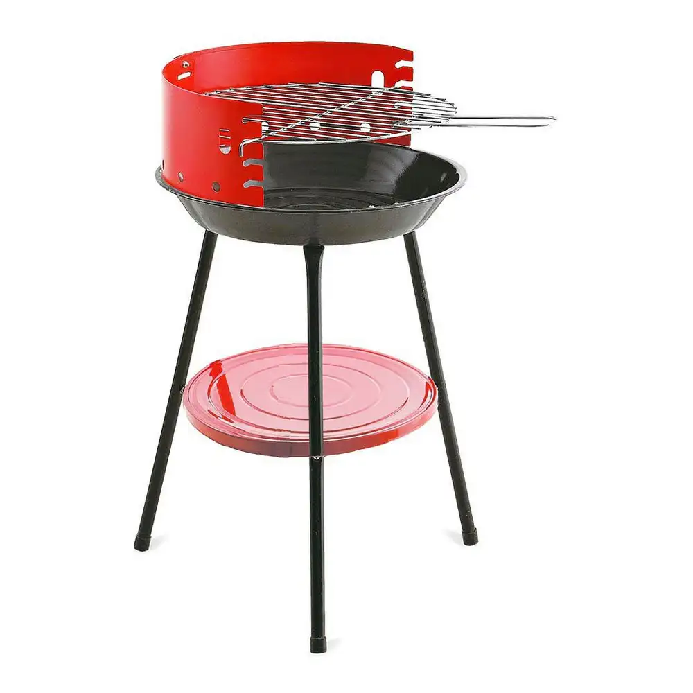 Barbecue algon ronde rouge grill 36 x 36 x 55 cm _8419. DIAYTAR SENEGAL - Où Choisir Devient un Acte de Découverte. Découvrez notre gamme et choisissez des produits qui éveillent votre curiosité et élargissent vos horizons.