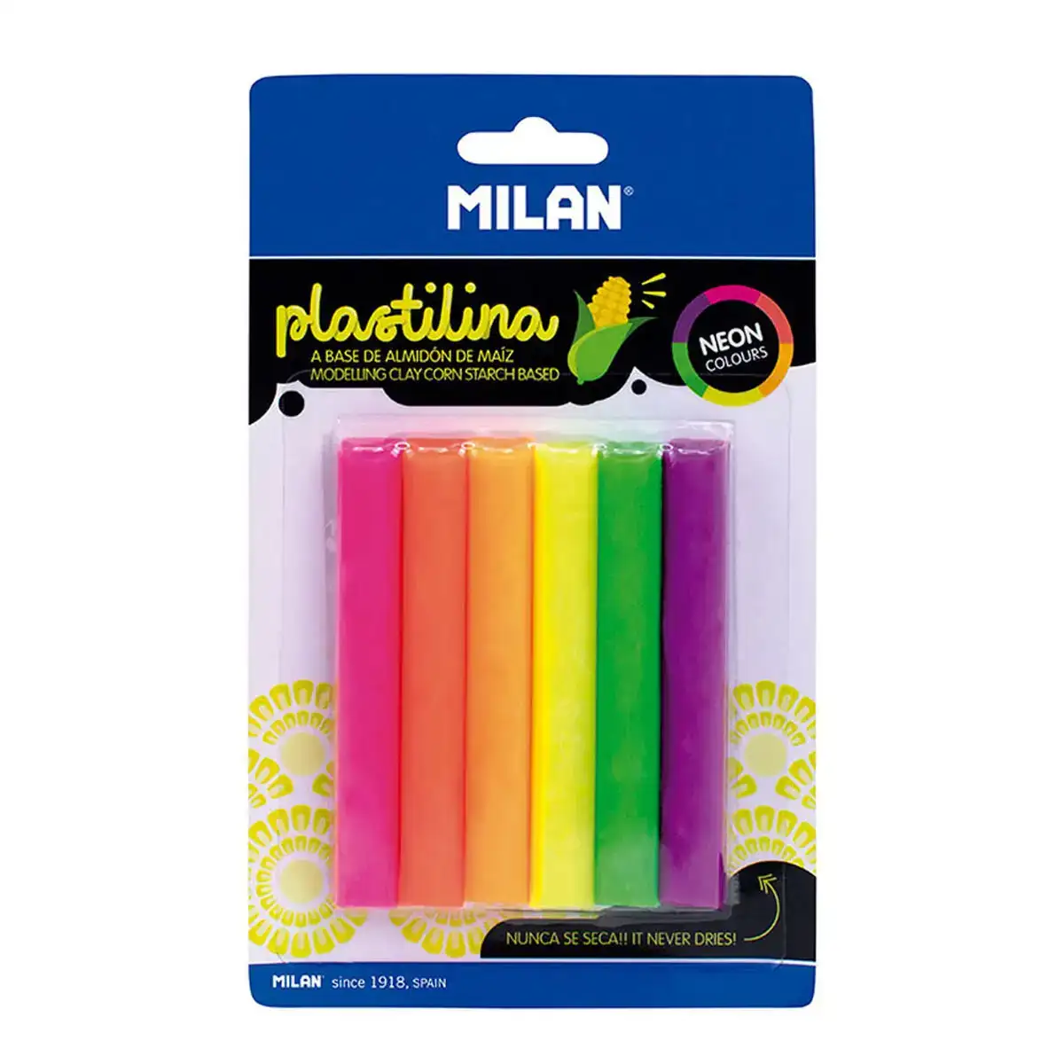 Barres de pate a modeler milan neon 70 g 6 pieces _7378. DIAYTAR SENEGAL - Où Chaque Produit a son Histoire à Raconter. Parcourez notre catalogue et découvrez des articles qui portent en eux la passion et l'histoire du Sénégal.