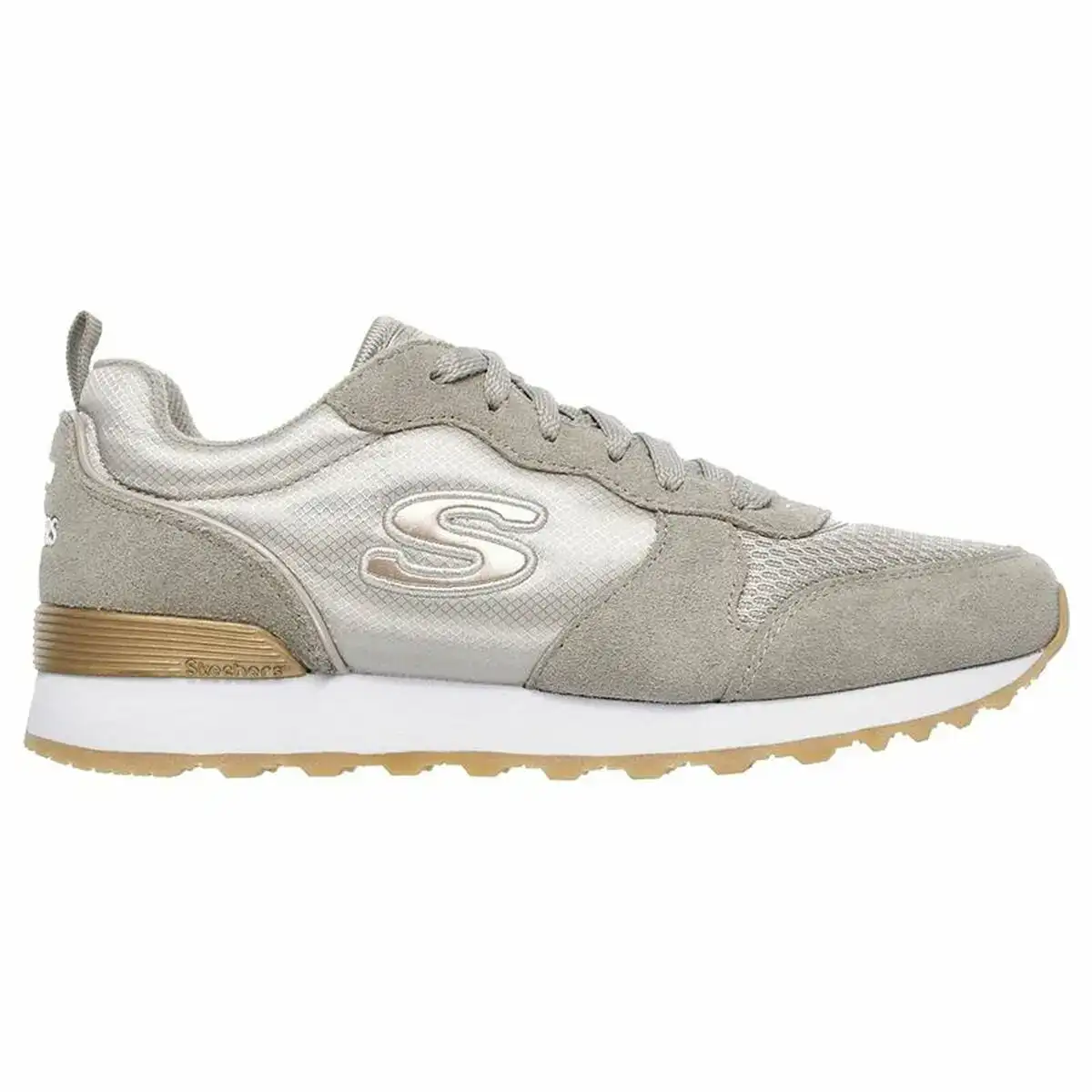 Baskets casual pour femme skechers retros og 85 goldn gurl gris clair_6406. DIAYTAR SENEGAL - Où Chaque Sélection est une Victoire. Découvrez notre boutique en ligne et trouvez des articles qui vous rendent la vie plus belle, un choix à la fois.