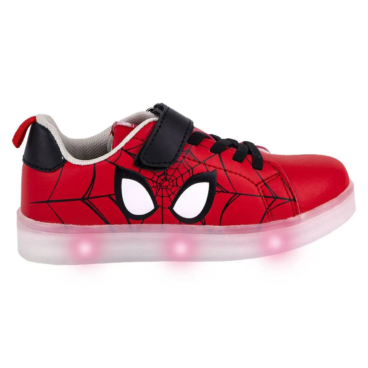 Baskets led spiderman velcro rouge_6358. DIAYTAR SENEGAL - Où l'Élégance Rencontre l'Authenticité. Naviguez à travers notre boutique en ligne et choisissez des produits qui incarnent le style et la tradition du Sénégal.