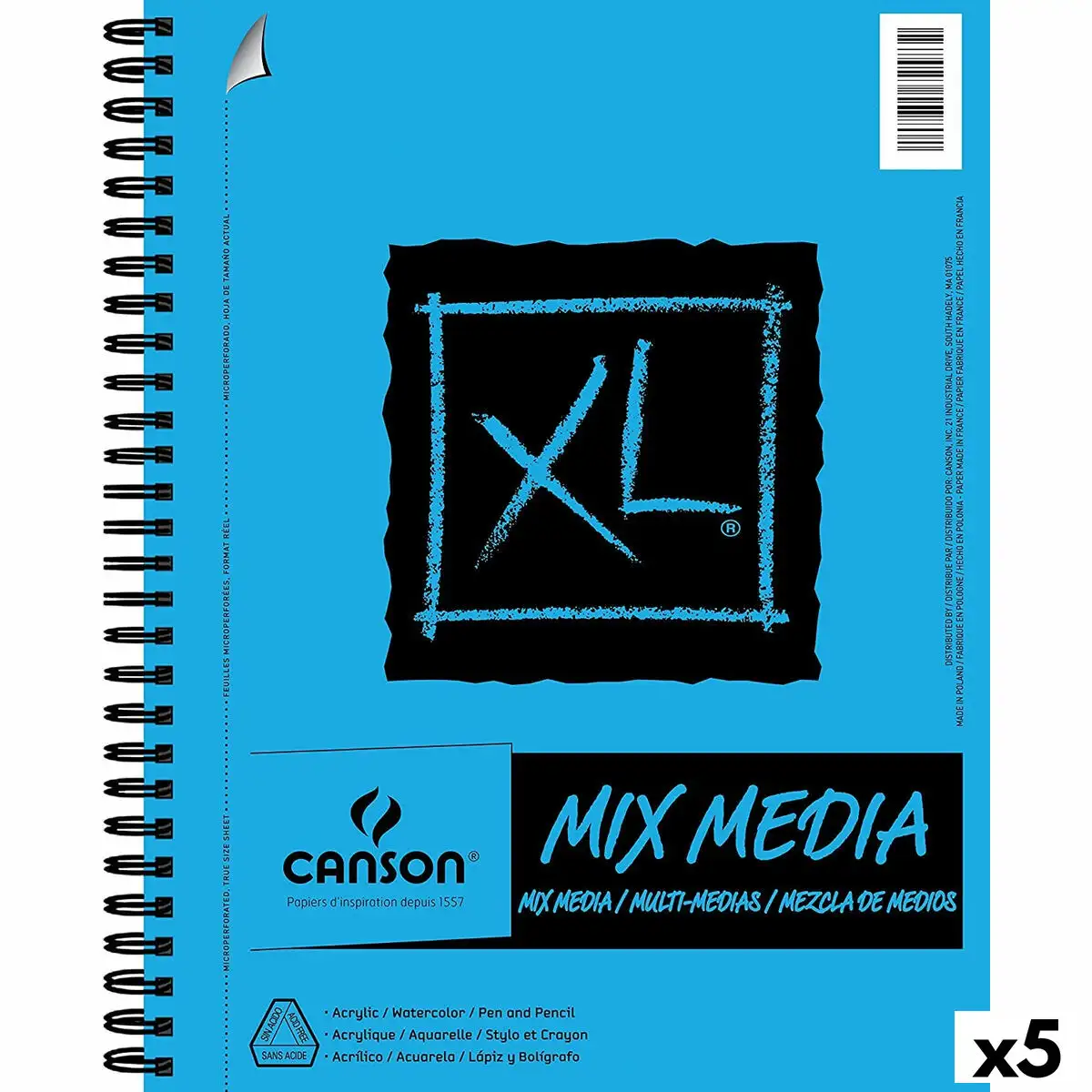 Bloc notes canson xl mix media papier blanc a4 30 volets 5 unites 300 g m2_2446. Bienvenue chez DIAYTAR SENEGAL - Là où les Désirs Prendent Vie. Explorez notre boutique en ligne et laissez-vous séduire par des articles qui font écho à vos aspirations et à votre style unique.