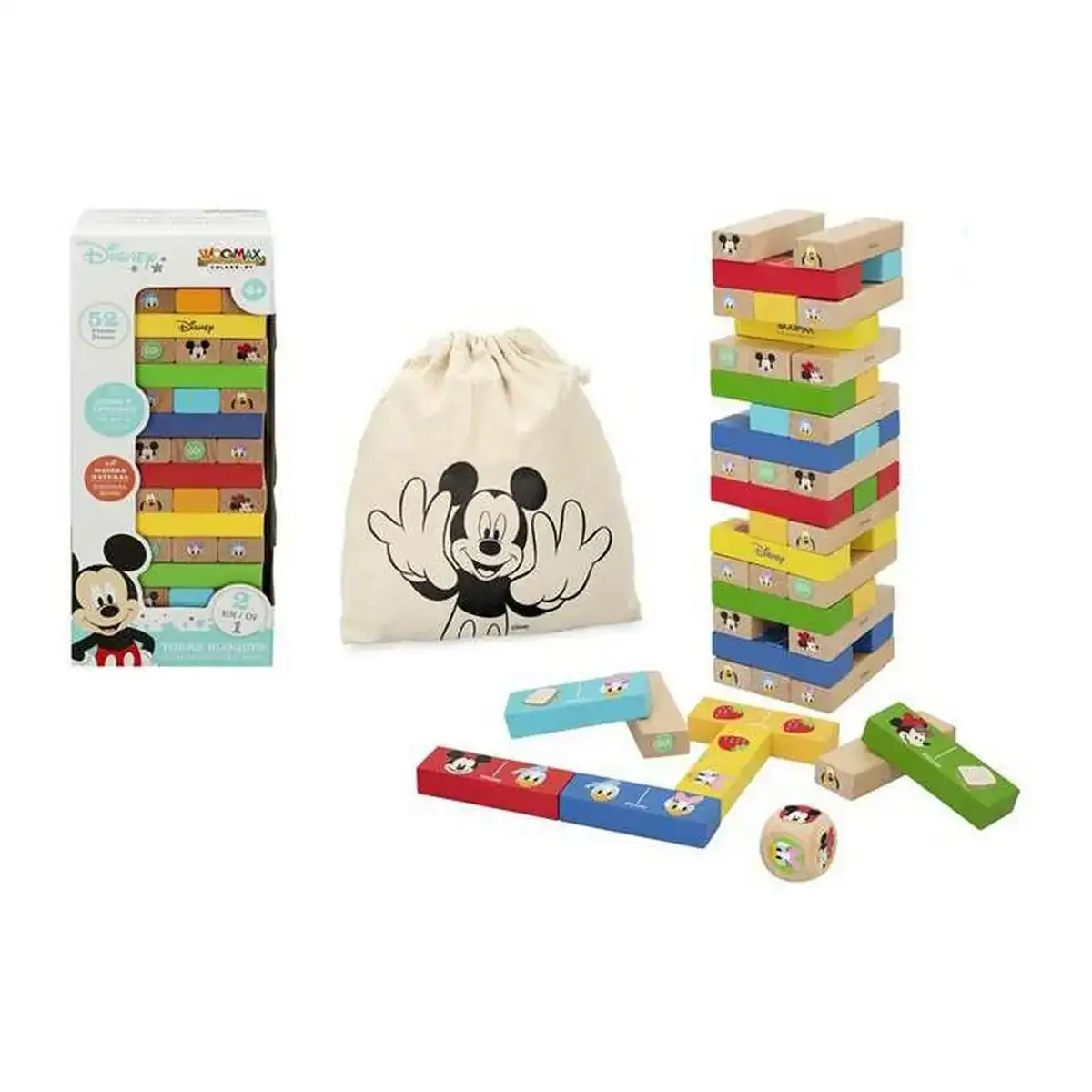 Blocs empilables disney mickey 52 pieces bois plastique_6171. Bienvenue sur DIAYTAR SENEGAL - Là où le Shopping Devient une Aventure. Explorez notre catalogue et dénichez des trésors qui élargiront votre horizon shopping.