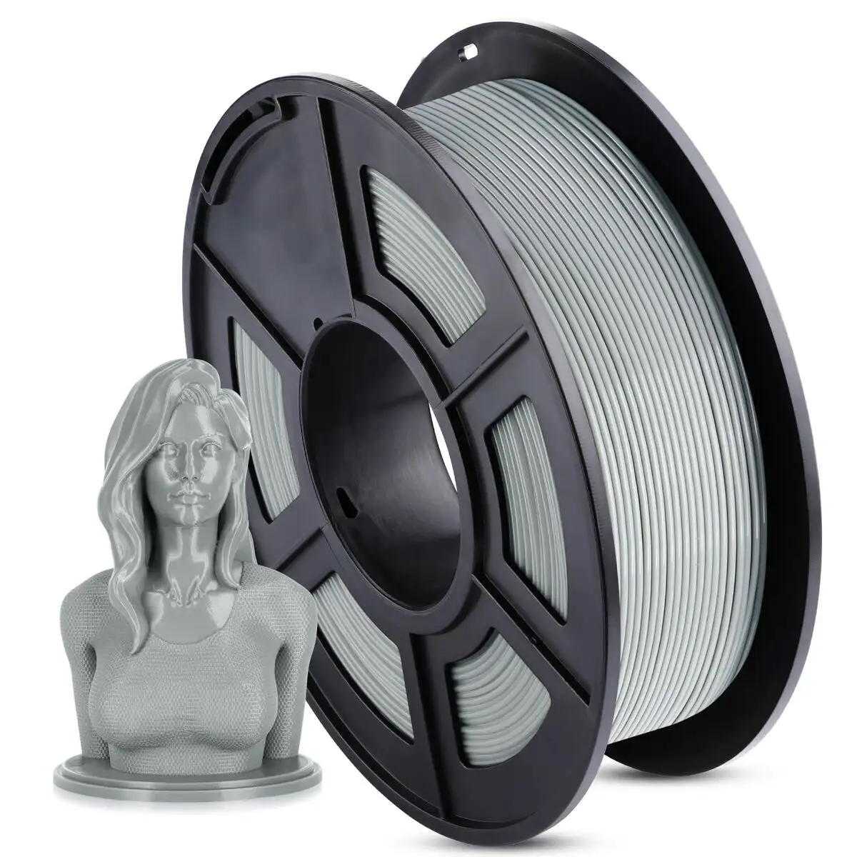 Bobine de filament Gris Imprimante 3D (Reconditionné B) - DIAYTAR