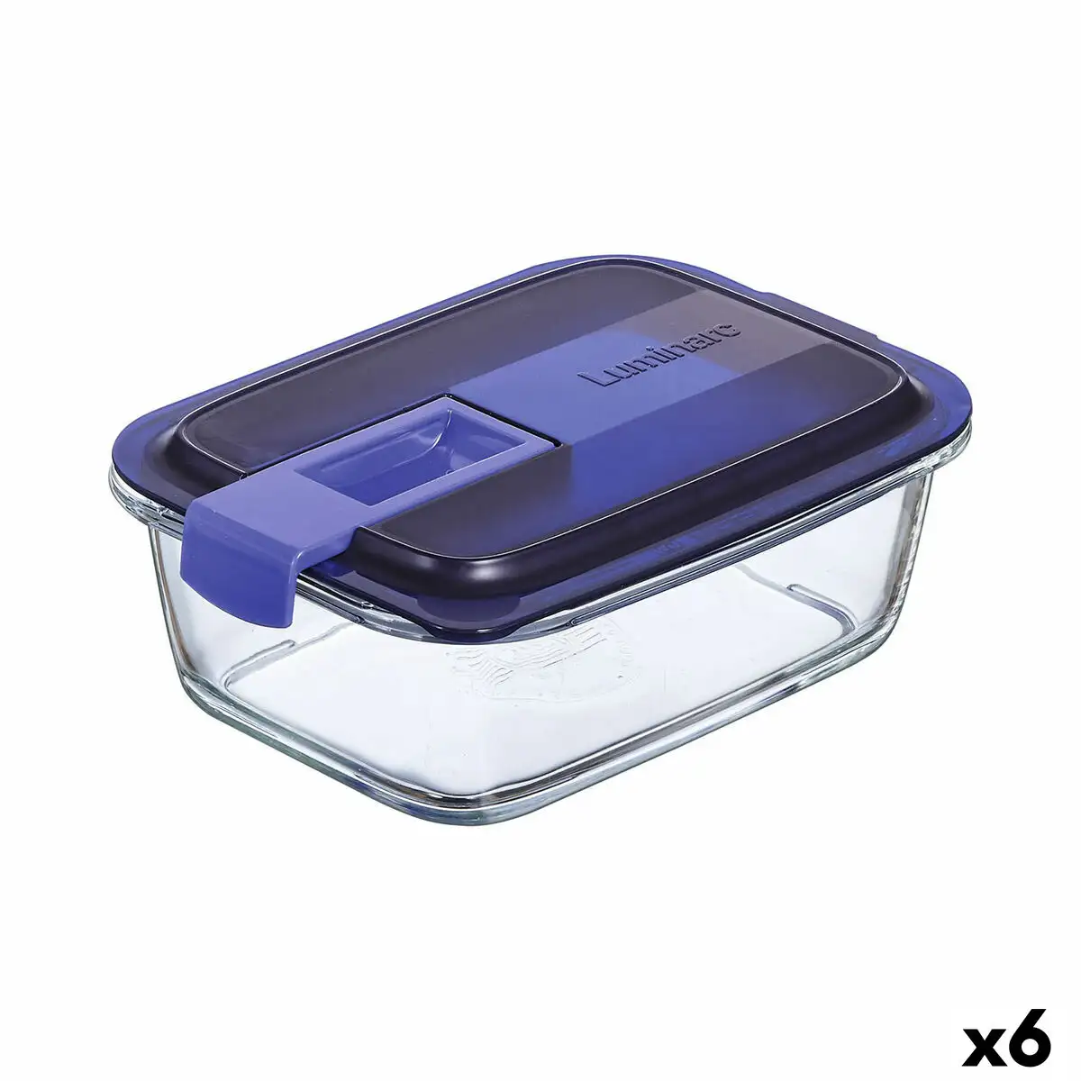 Boite a lunch hermetique luminarc easy box bleu verre 6 unites 820 ml _1512. DIAYTAR SENEGAL - Là où l'Élégance Devient un Mode de Vie. Naviguez à travers notre gamme et choisissez des produits qui apportent une touche raffinée à votre quotidien.