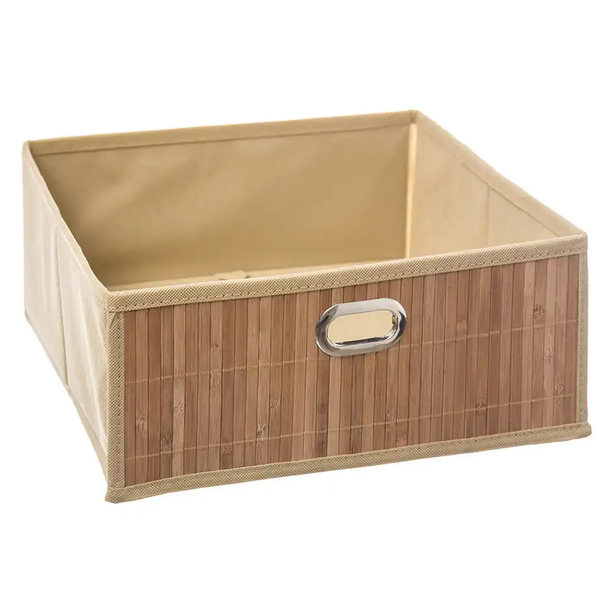Boite de rangement 5five 31 x 31 x 13 5 cm salles de bains naturel bambou 31 x 31 x 31 cm_5267. DIAYTAR SENEGAL - Là où Choisir est une Célébration de l'Artisanat. Explorez notre gamme variée et choisissez des produits qui incarnent la tradition et le talent des artisans du Sénégal.