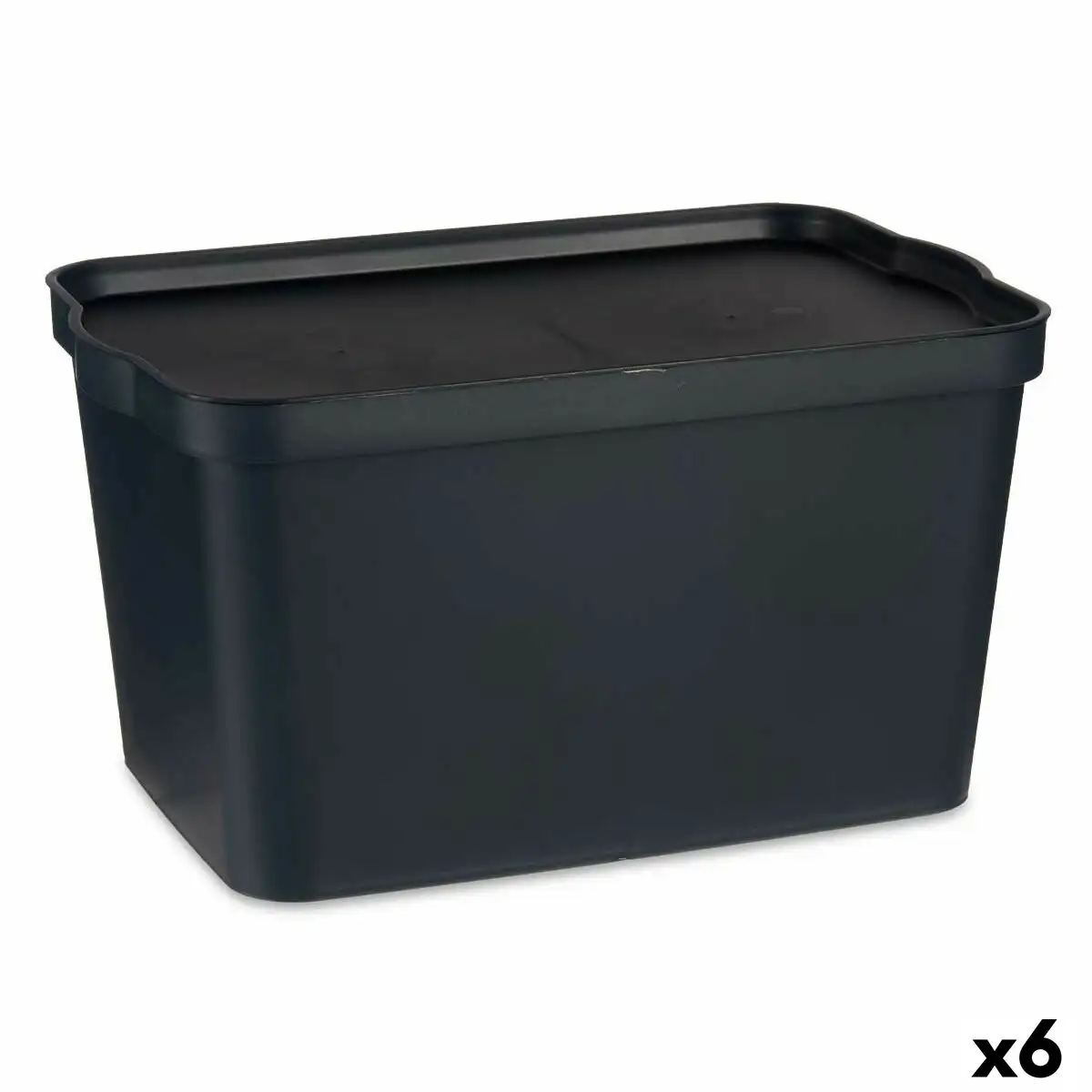 Boite de rangement avec couvercle anthracite plastique 24 l 29 3 x 24 5 x 45 cm 6 unites _1404. DIAYTAR SENEGAL - Votre Destination Shopping pour Tous. Parcourez notre boutique en ligne et découvrez une variété de produits pour satisfaire tous vos besoins et désirs.