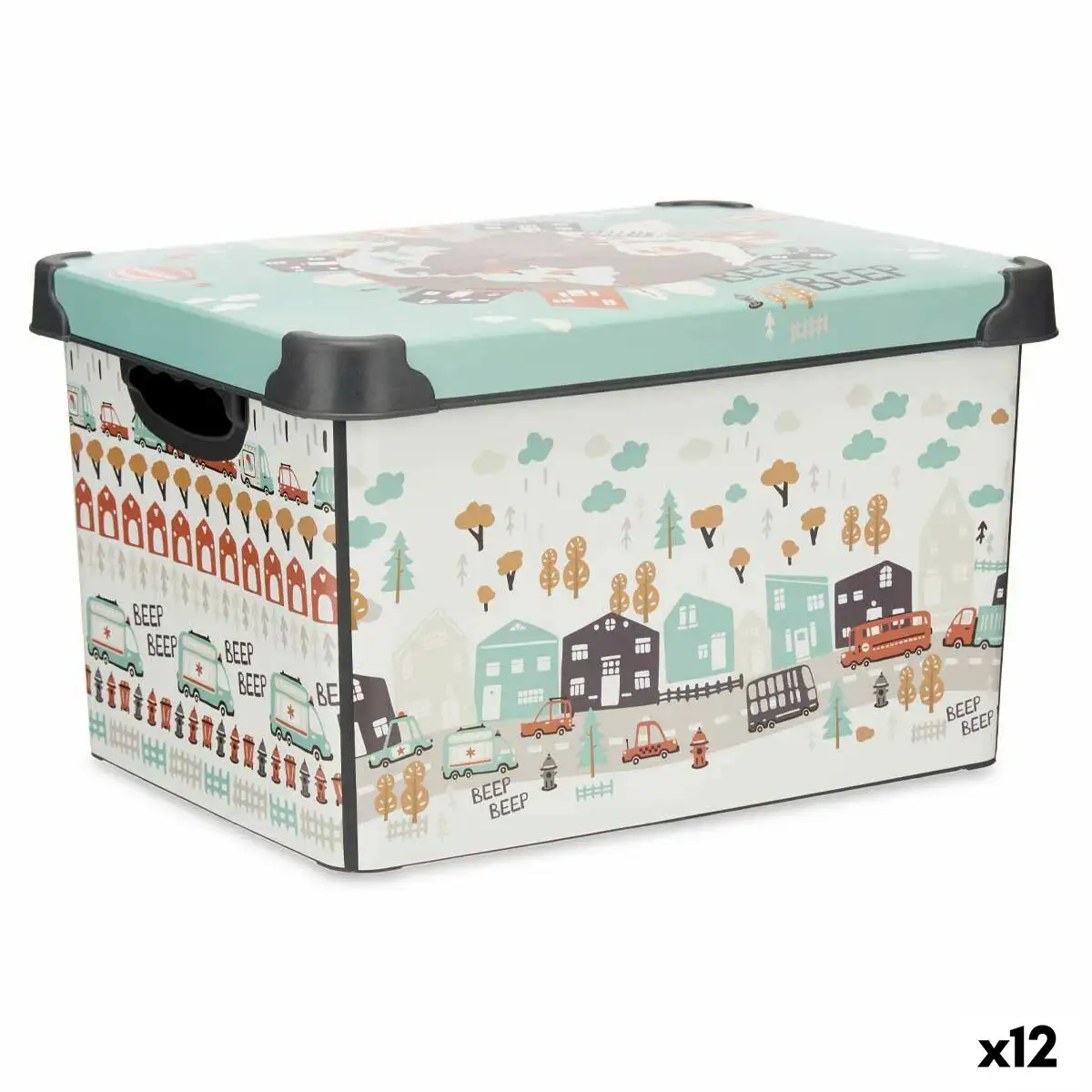 Boite de rangement avec couvercle enfant route 22 l plastique 29 5 x 23 5 x 39 5 cm 12 unites _1334. DIAYTAR SENEGAL - L'Écrin de Vos Désirs Shopping. Parcourez notre boutique en ligne et explorez des produits minutieusement choisis pour répondre à vos envies les plus exigeantes.