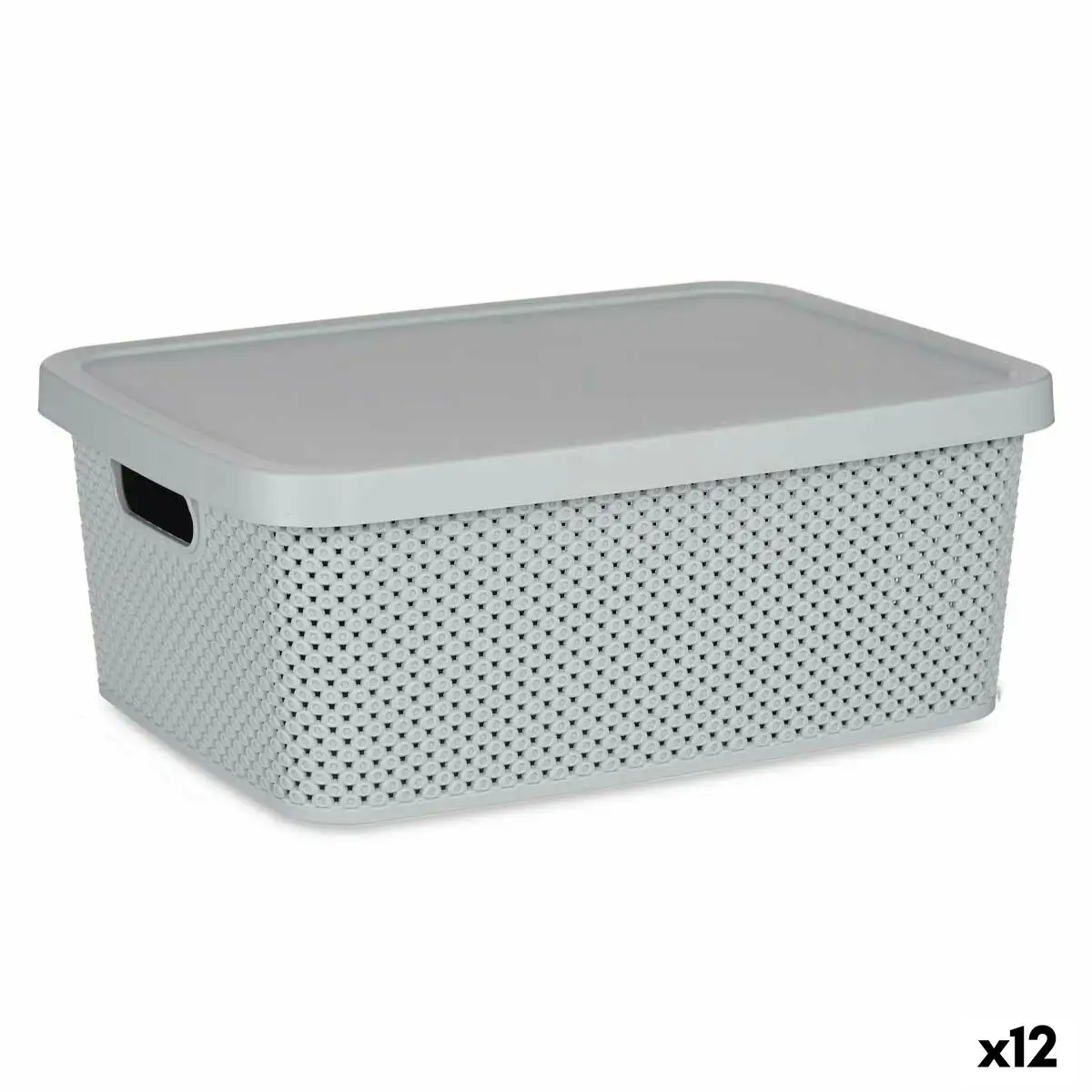 Boite de rangement avec couvercle gris plastique 13 l 28 x 15 x 39 cm 12 unites _3524. DIAYTAR SENEGAL - Votre Source d'Inspiration Shopping. Parcourez nos rayons et trouvez des articles qui vous inspirent, que ce soit pour votre style, votre maison ou votre vie quotidienne.