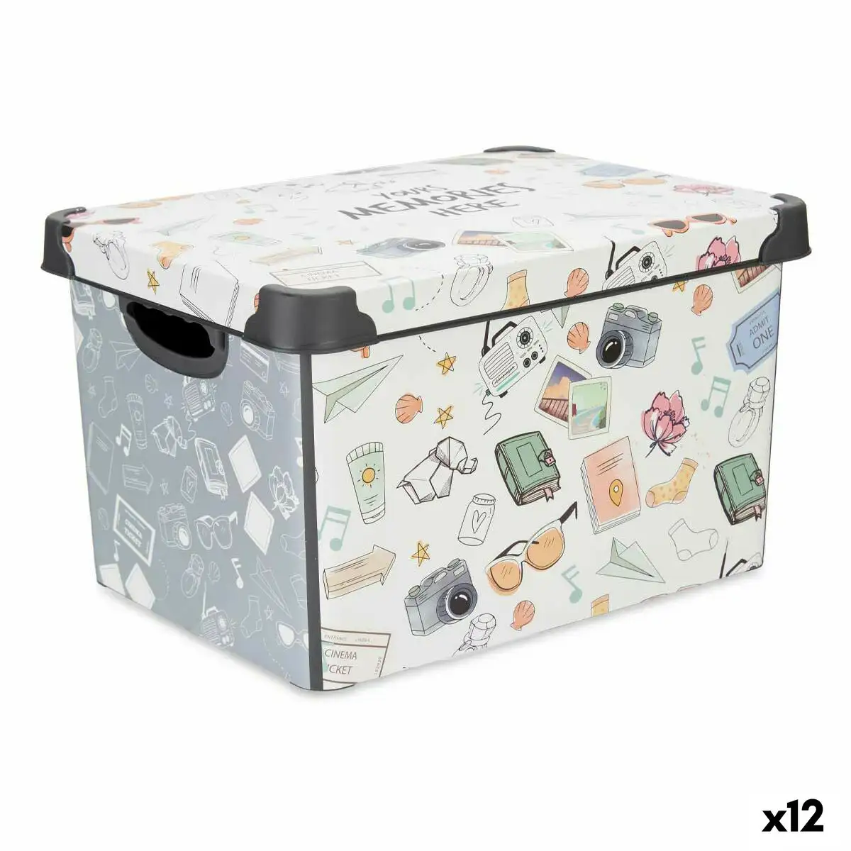 Boite de rangement avec couvercle memories jeunes plastique 17 l 27 5 x 22 x 36 5 cm 12 unites _2231. DIAYTAR SENEGAL - Votre Source d'Inspiration Shopping. Parcourez nos rayons et trouvez des articles qui vous inspirent, que ce soit pour votre style, votre maison ou votre vie quotidienne.