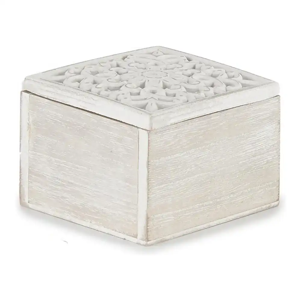 Boite decorative blanc bois 11 5 x 8 x 11 5 cm _6465. Entrez dans l'Univers de DIAYTAR SENEGAL - Où l'Élégance Rencontre la Tradition. Explorez notre gamme variée et trouvez des articles qui ajoutent une touche de sophistication à votre vie.