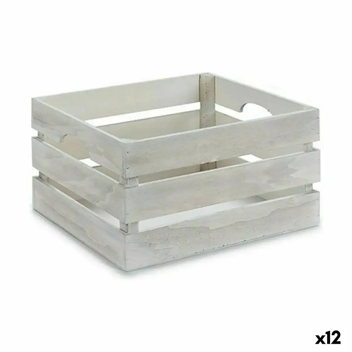 Boite decorative blanc bois 36 x 18 x 26 cm 12 unites _5060. DIAYTAR SENEGAL - L'Art de Choisir, l'Art de Vivre. Explorez notre univers de produits soigneusement sélectionnés pour vous offrir une expérience shopping riche et gratifiante.