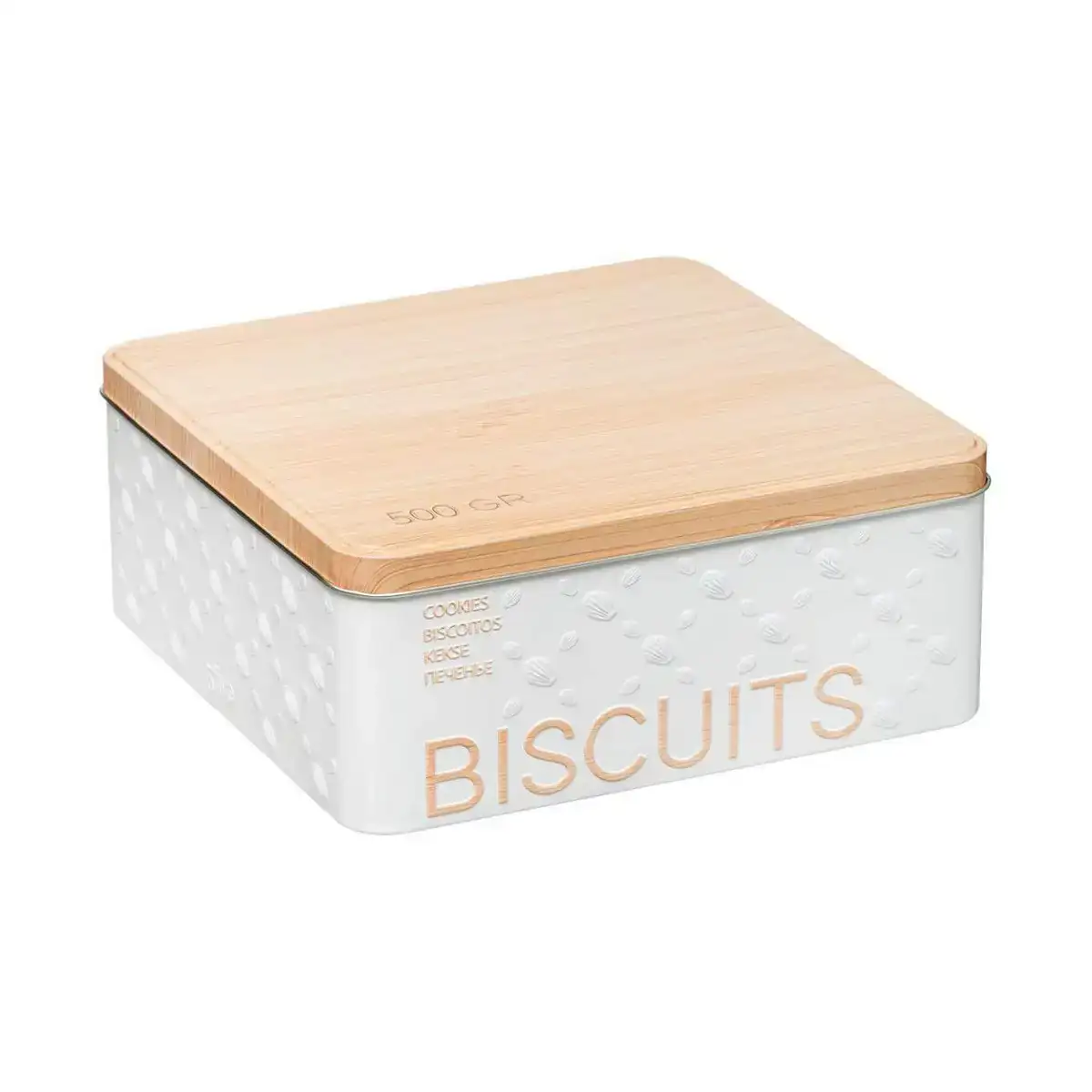 Boite multiusage nature scandi metal blanc 500 gr_1034. DIAYTAR SENEGAL - Là où Chaque Produit a son Propre Éclat. Explorez notre boutique en ligne et trouvez des articles qui ajoutent de la brillance à votre quotidien.