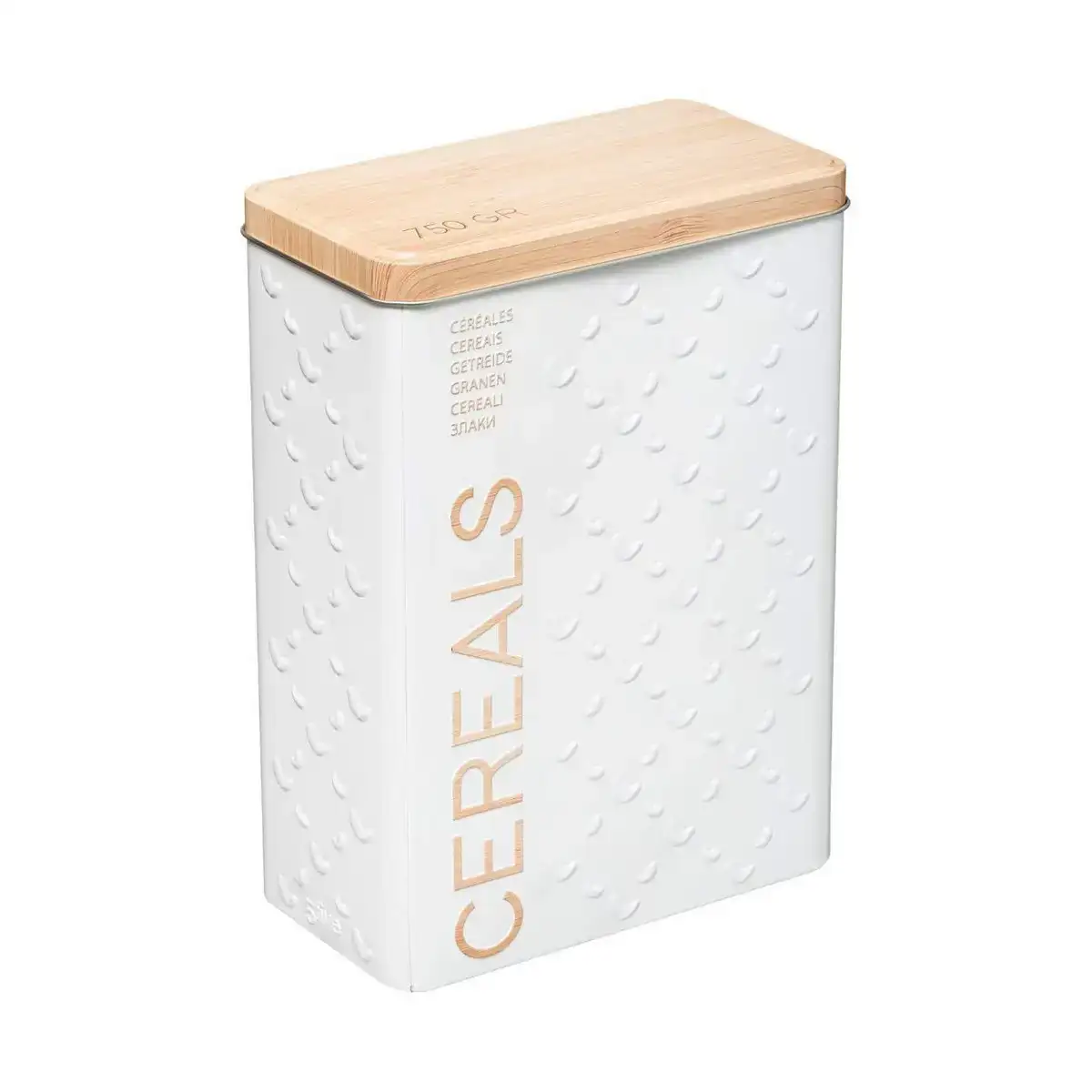 Boite multiusage nature scandi metal blanc 750 g_6381. DIAYTAR SENEGAL - Votre Boutique en Ligne, Votre Choix Illimité. Parcourez nos rayons et découvrez des produits qui vous inspirent, de la mode à la maison et bien plus.