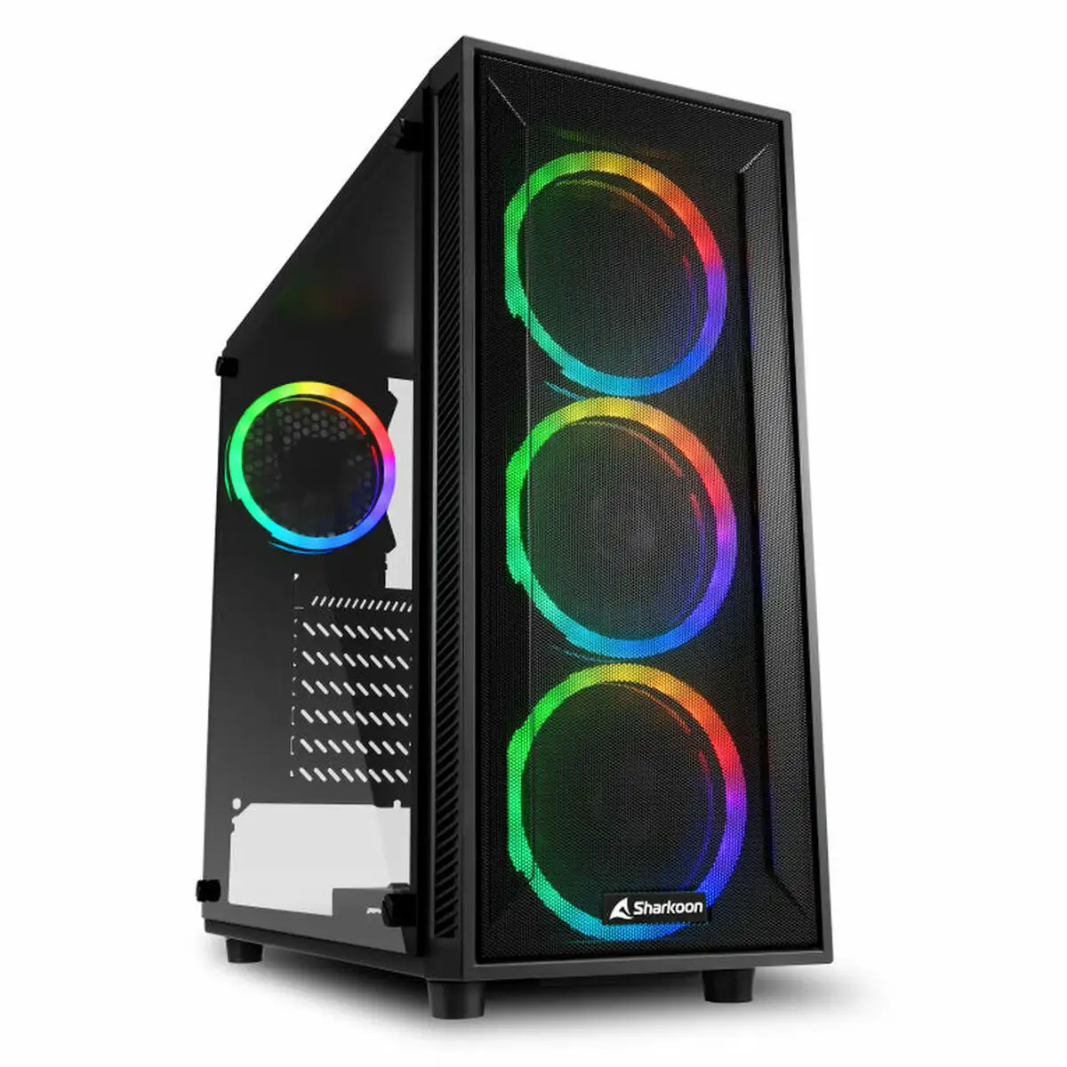 Boitier atx semi tour sharkoon 4044951034840 noir atx led rgb_7112. DIAYTAR SENEGAL - Où Choisir Devient une Expérience Personnalisée. Explorez notre boutique en ligne pour découvrir des produits qui s'adaptent à votre style et à votre essence.