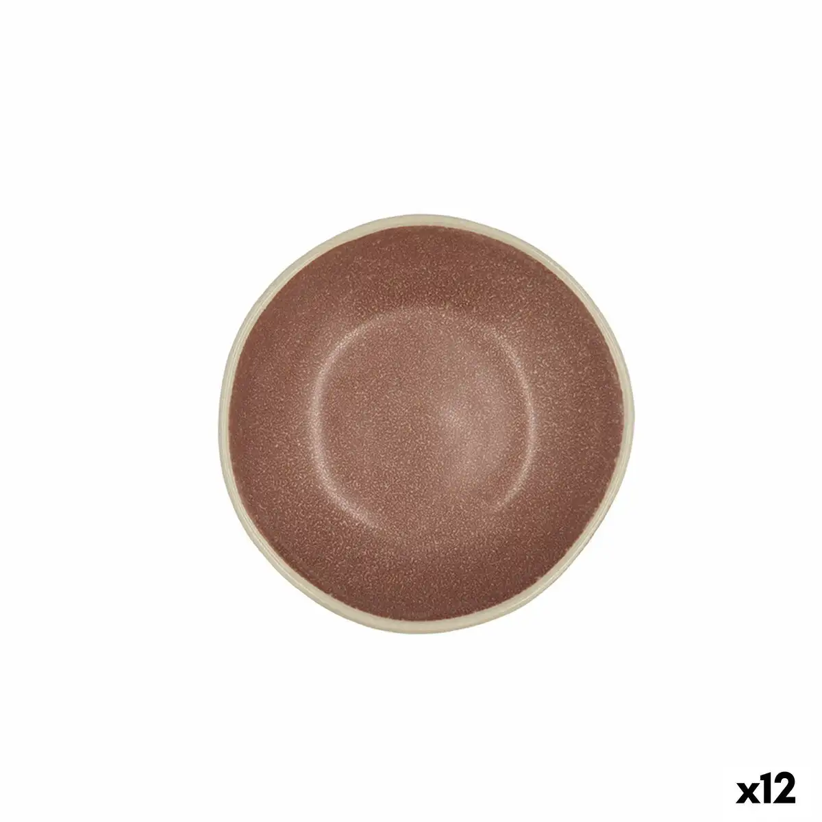 Bol bidasoa gio ceramique marron 12 x 3 cm 12 unites _4345. DIAYTAR SENEGAL - Où la Qualité est Notre Engagement. Explorez notre boutique en ligne pour découvrir des produits conçus pour vous apporter satisfaction et plaisir.
